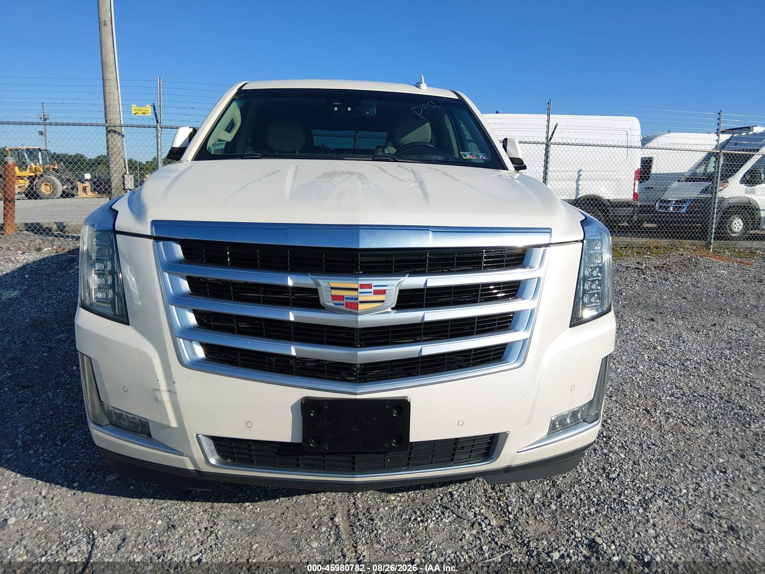 2015 Cadillac Escalade Luxury White vin: 1GYS4MKJ1FR691659