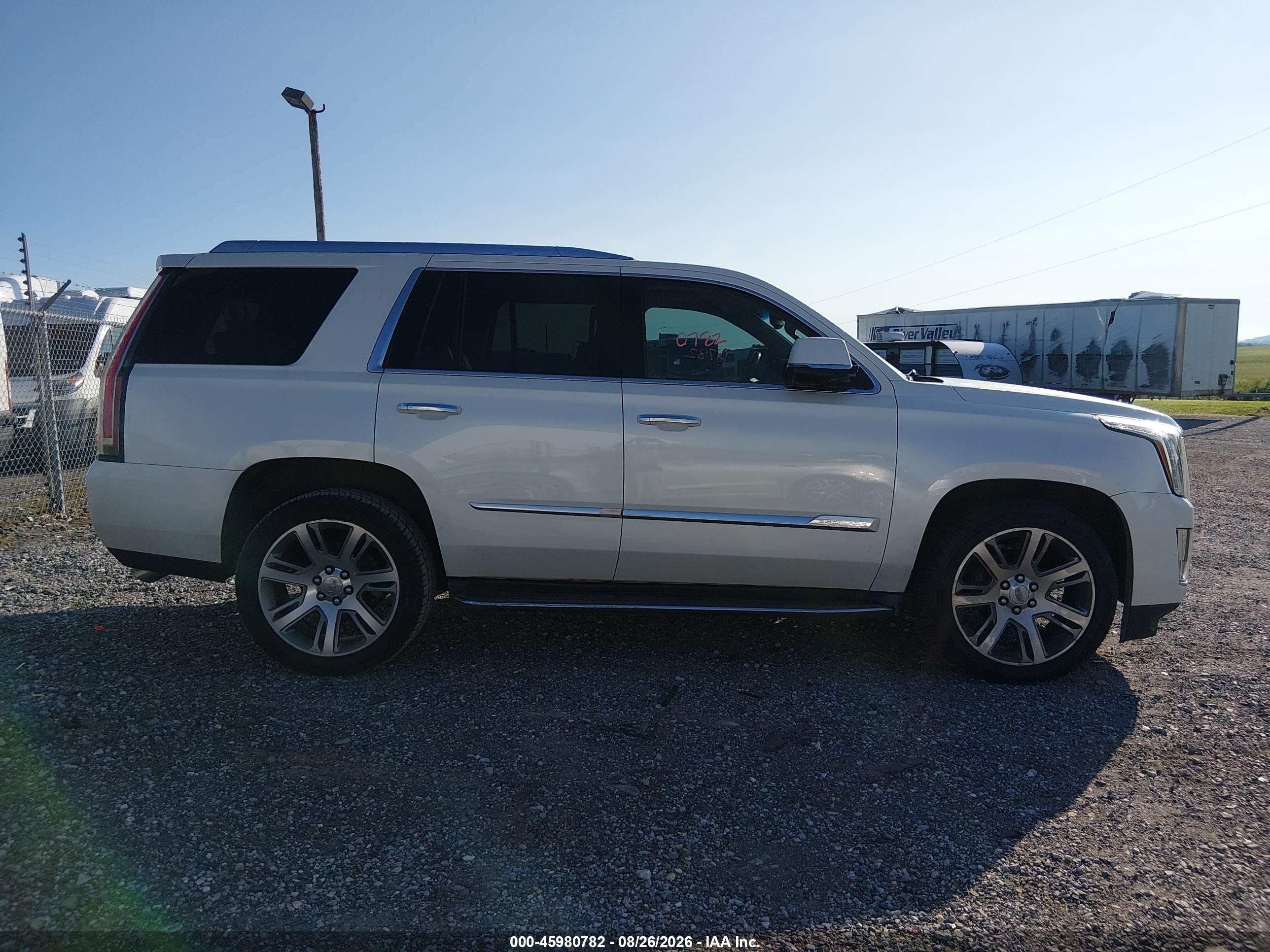 2015 Cadillac Escalade Luxury White vin: 1GYS4MKJ1FR691659