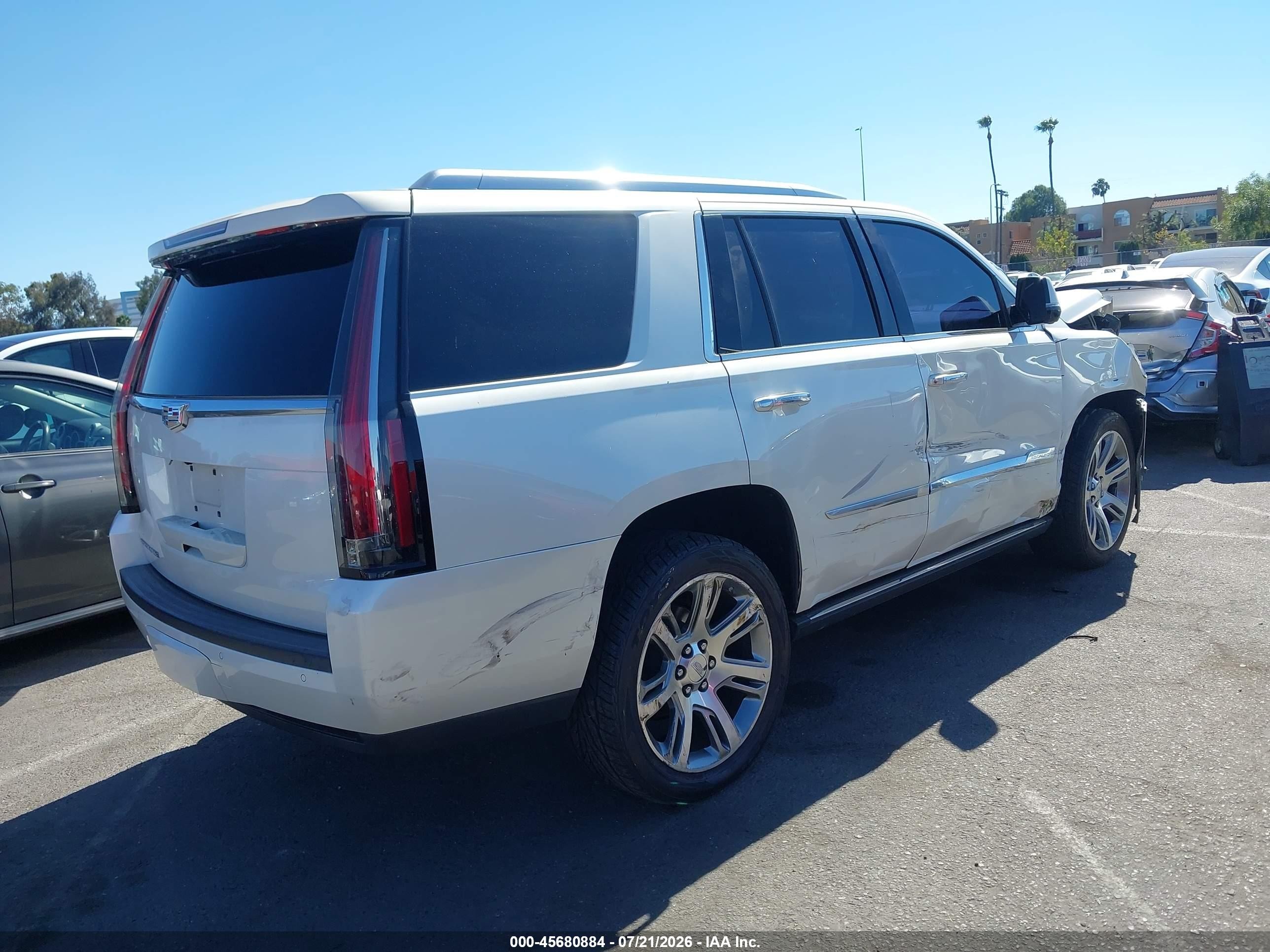 2015 Cadillac Escalade Premium Белый vin: 1GYS4NKJ1FR568627