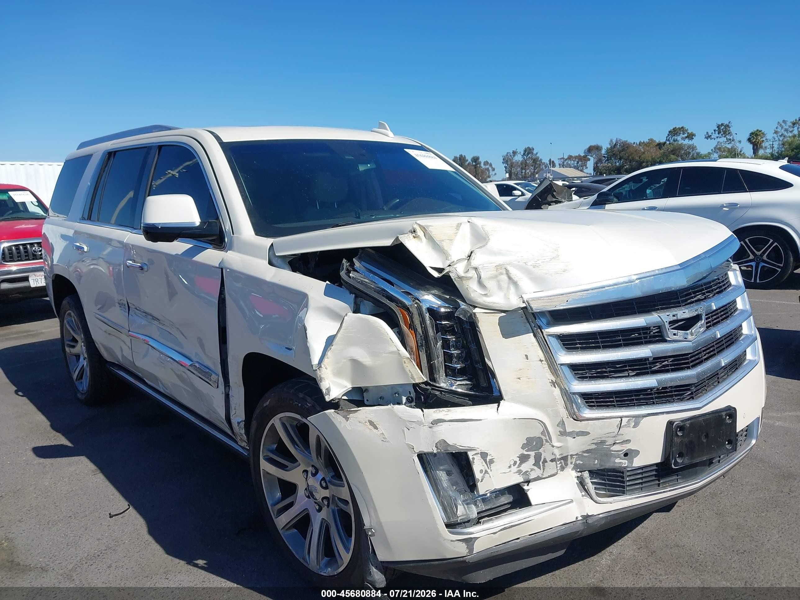 2015 Cadillac Escalade Premium Белый vin: 1GYS4NKJ1FR568627