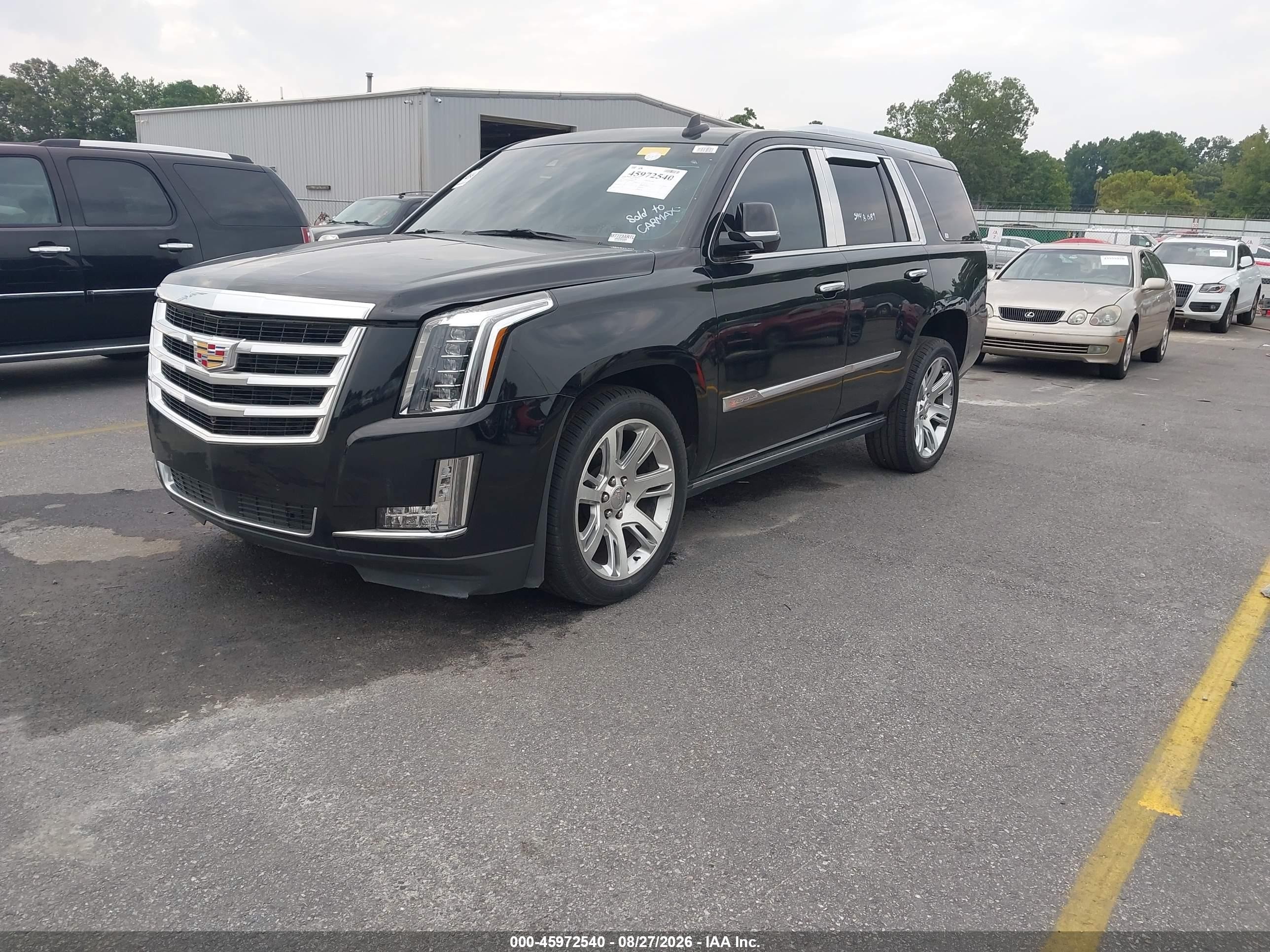 2015 Cadillac Escalade Premium Черный vin: 1GYS4NKJ6FR680615