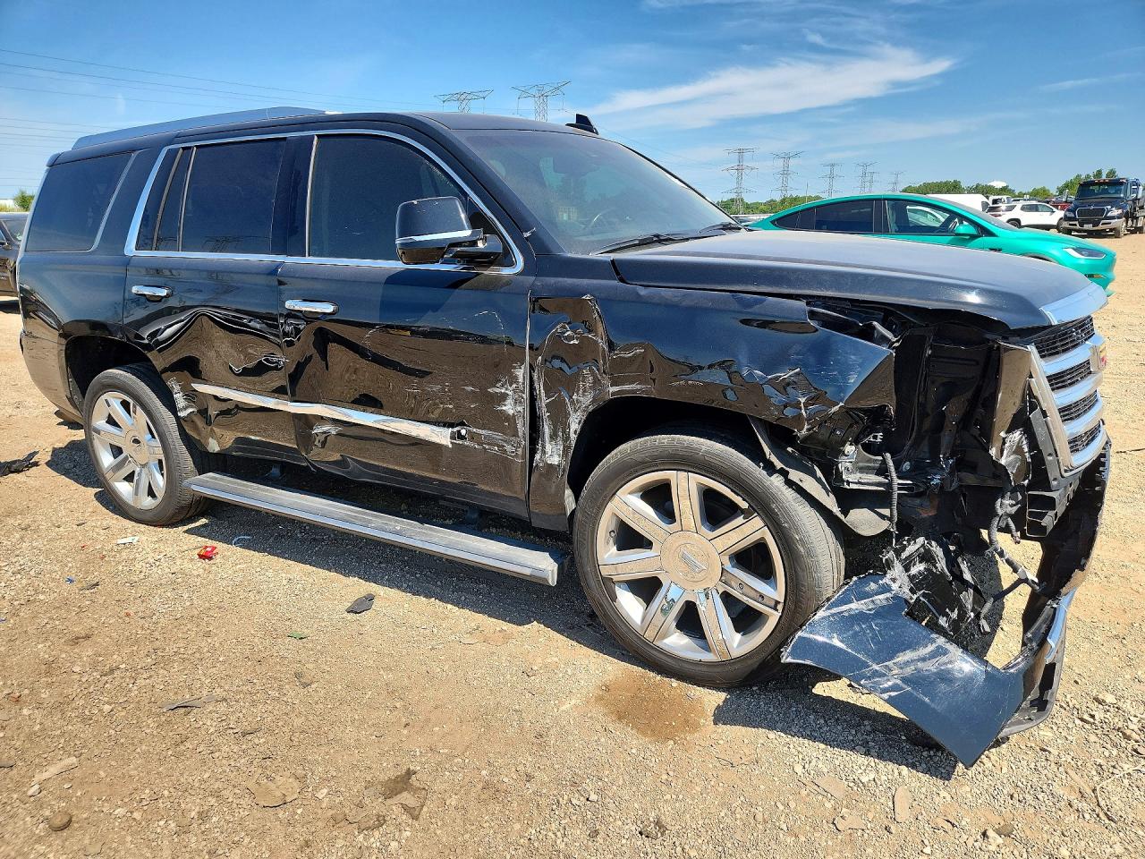 2015 Cadillac Escalade Premium Черный vin: 1GYS4NKJ7FR676461