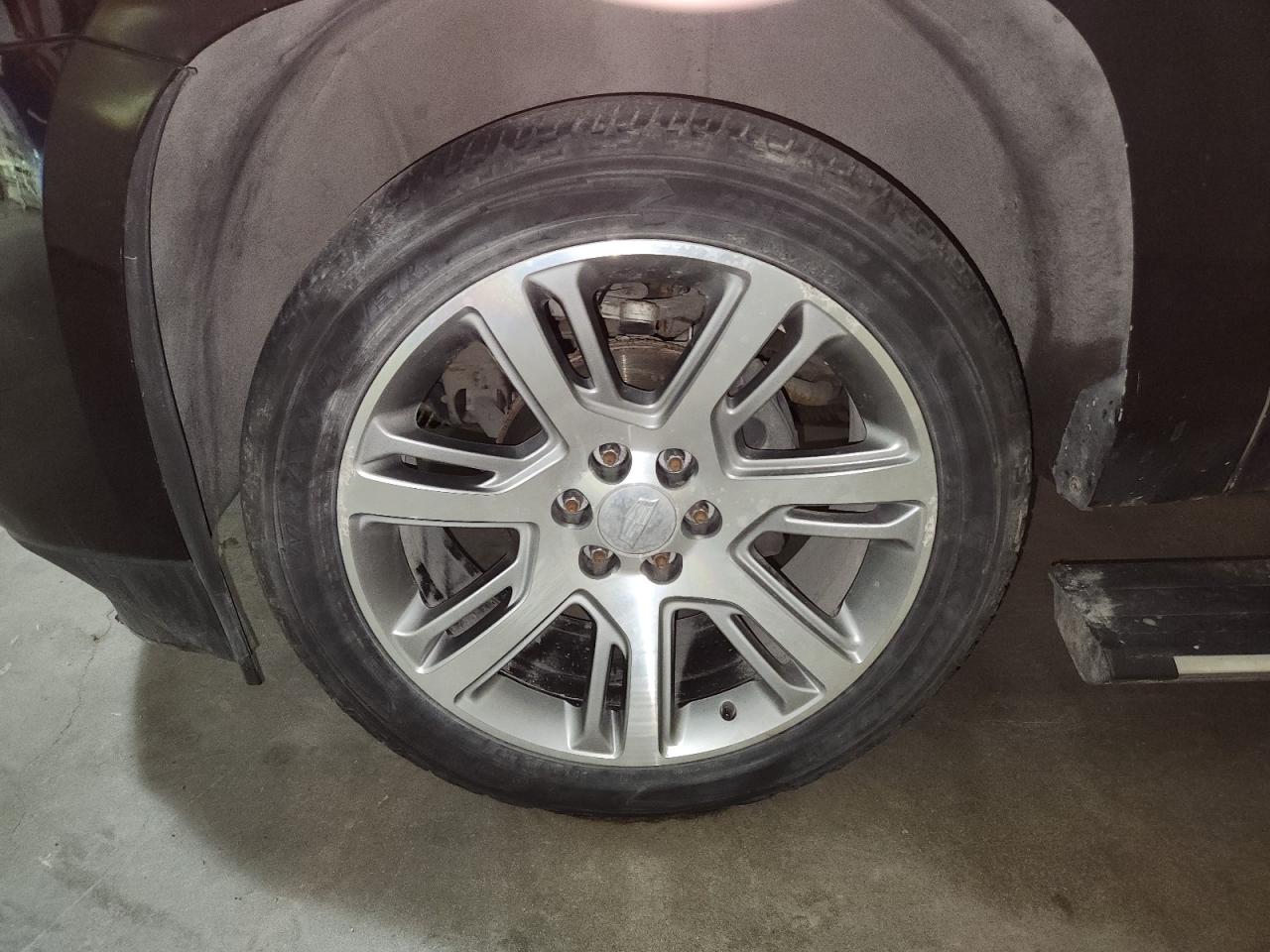 2015 Cadillac Escalade Platinum Black vin: 1GYS4PKJ7FR650647 Damage: Left Front Wheel, Curb Rash, 2 To 3 Inches