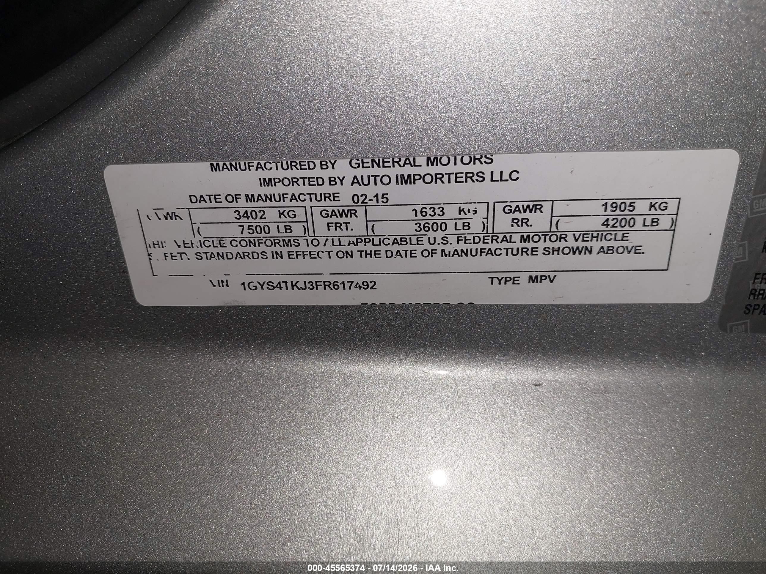 2015 Cadillac Escalade Esv Premium Silver vin: 1GYS4TKJ3FR617492