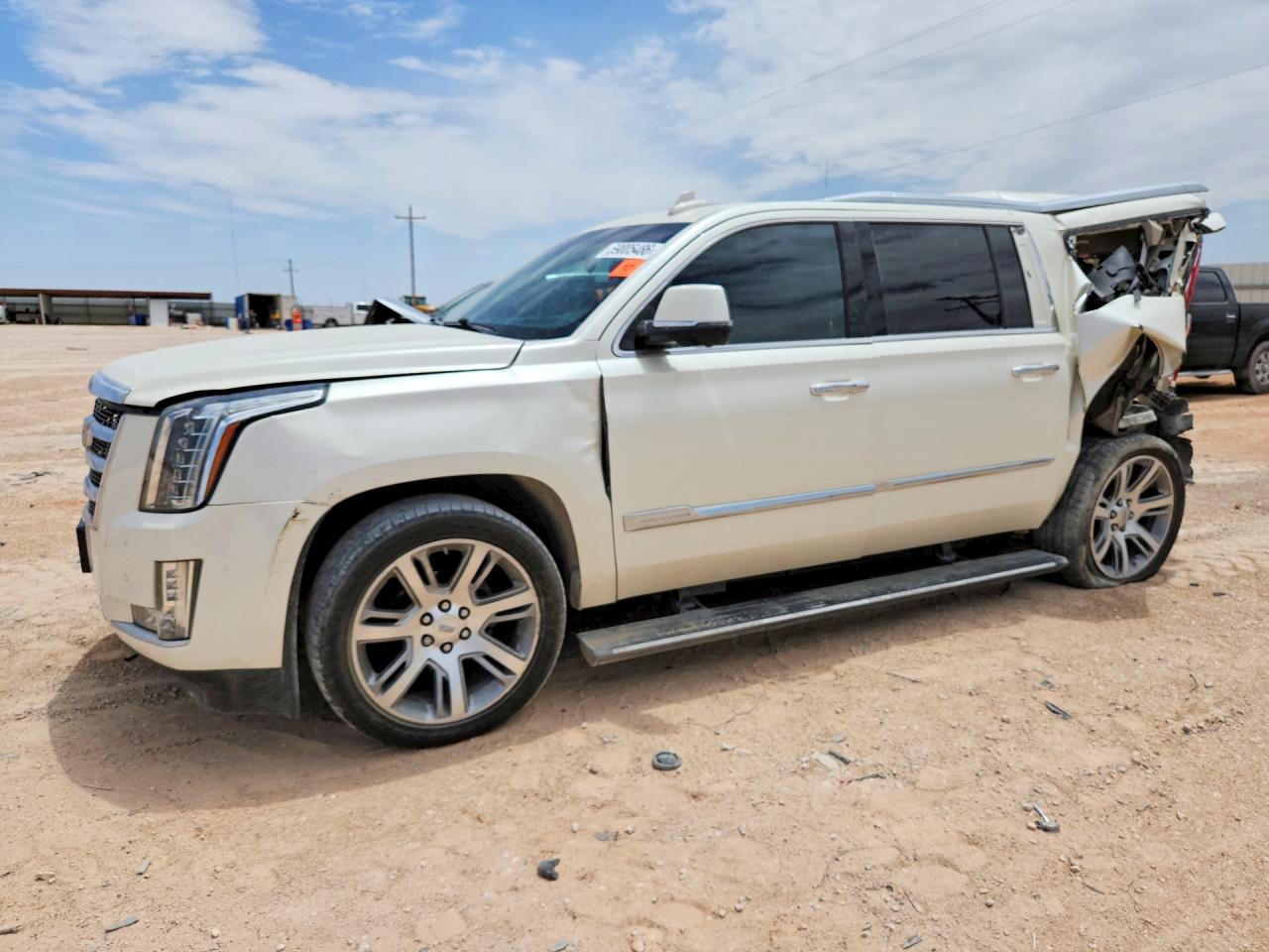 2015 Cadillac Escalade Esv Premium White vin: 1GYS4TKJ4FR706472