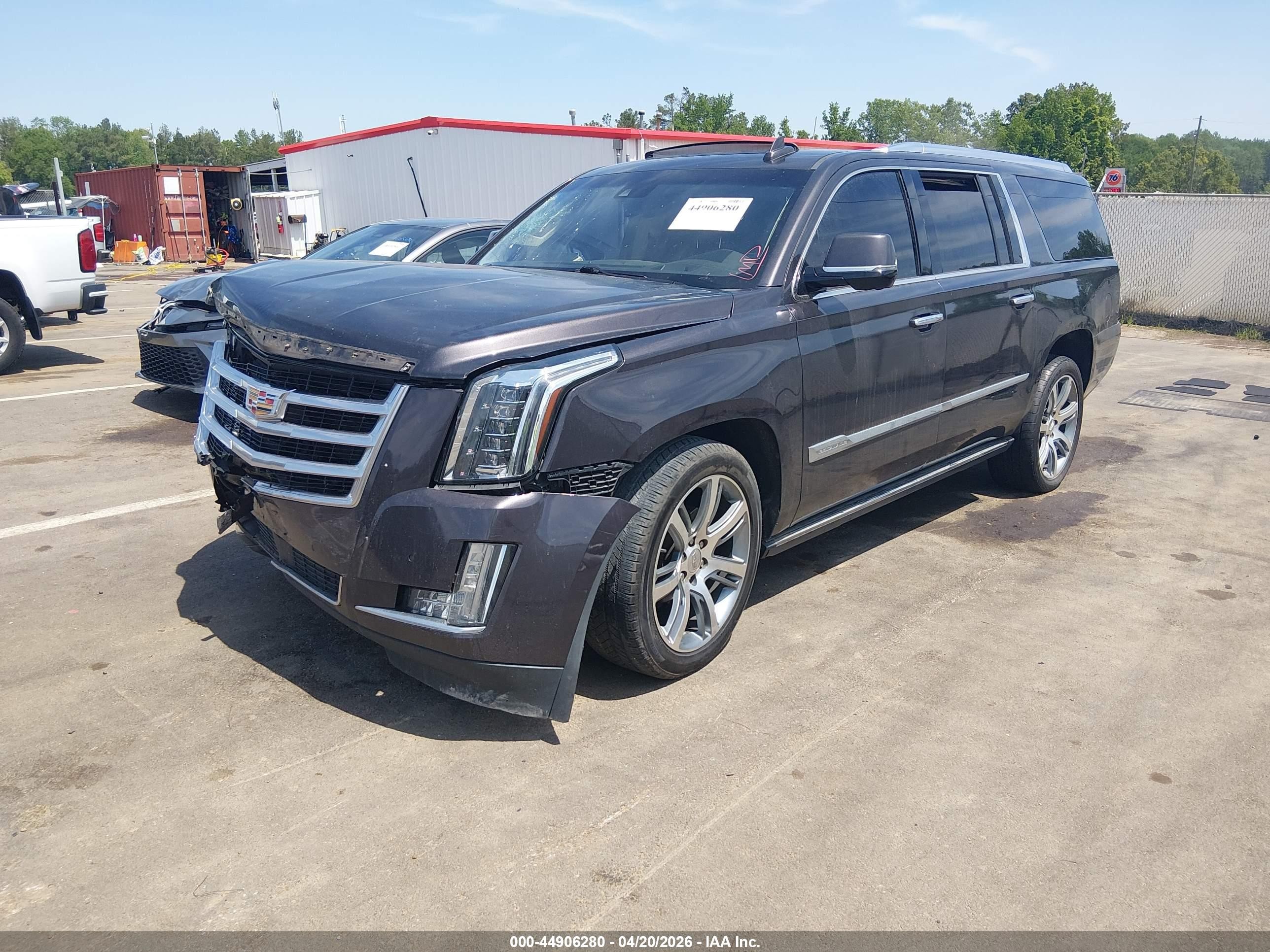 2015 Cadillac Escalade Esv Premium Серый vin: 1GYS4TKJ5FR601830