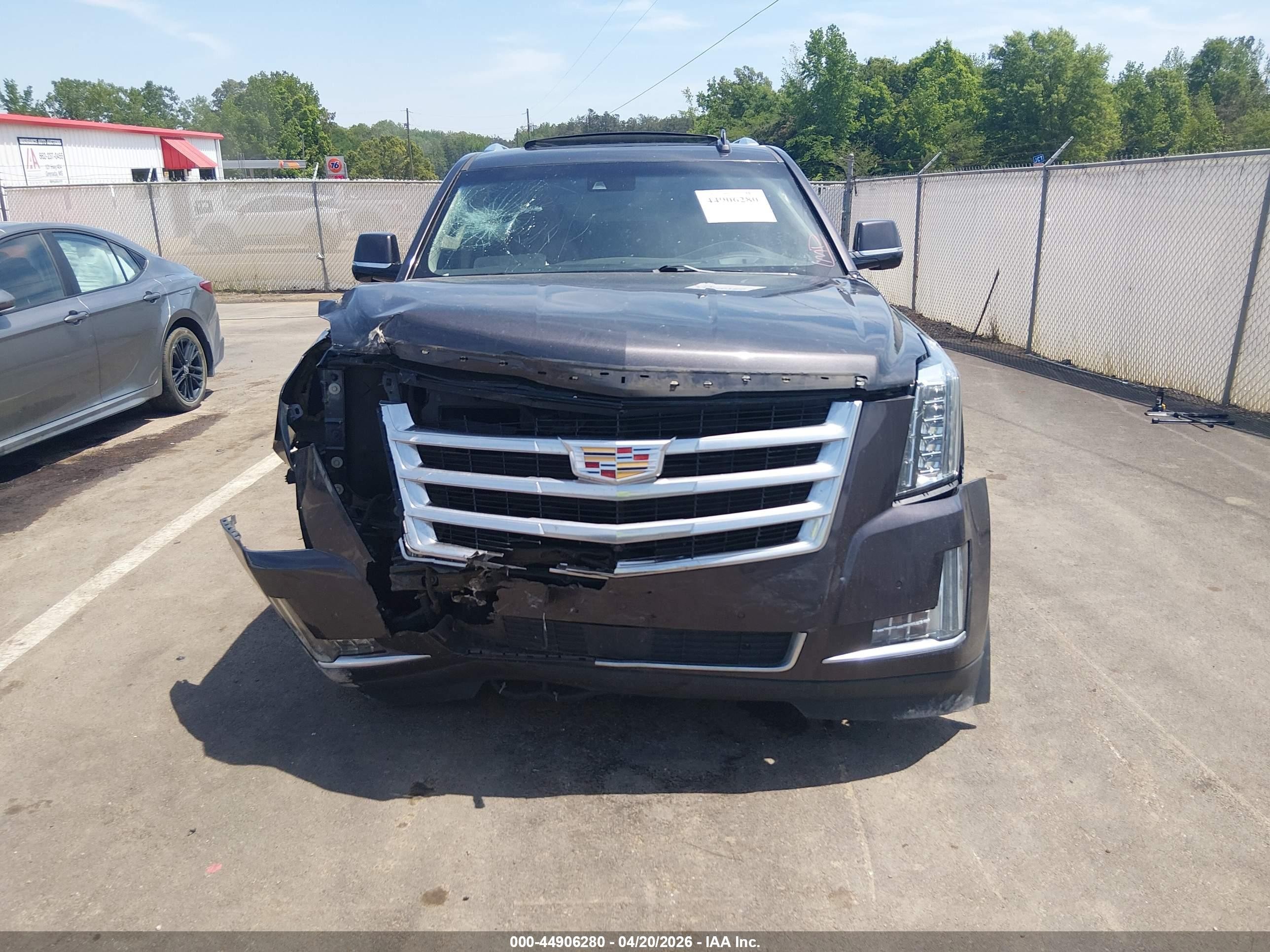 2015 Cadillac Escalade Esv Premium Серый vin: 1GYS4TKJ5FR601830
