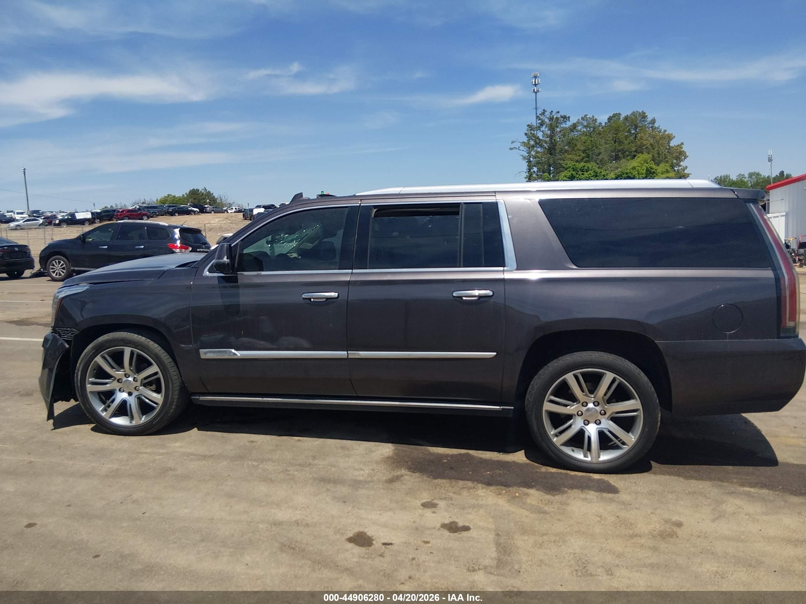 2015 Cadillac Escalade Esv Premium Серый vin: 1GYS4TKJ5FR601830
