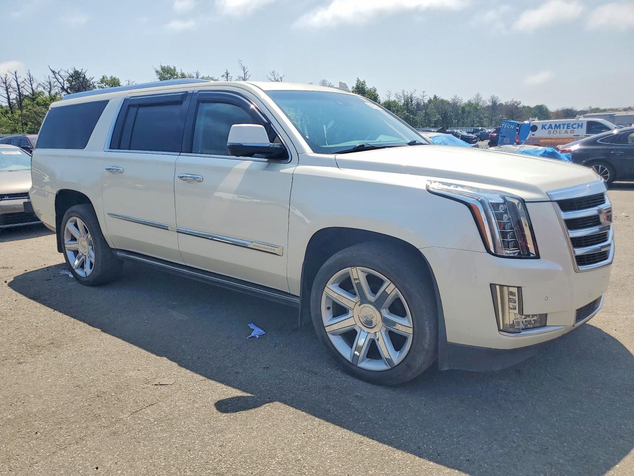 2015 Cadillac Escalade Esv Premium White vin: 1GYS4TKJ5FR705556