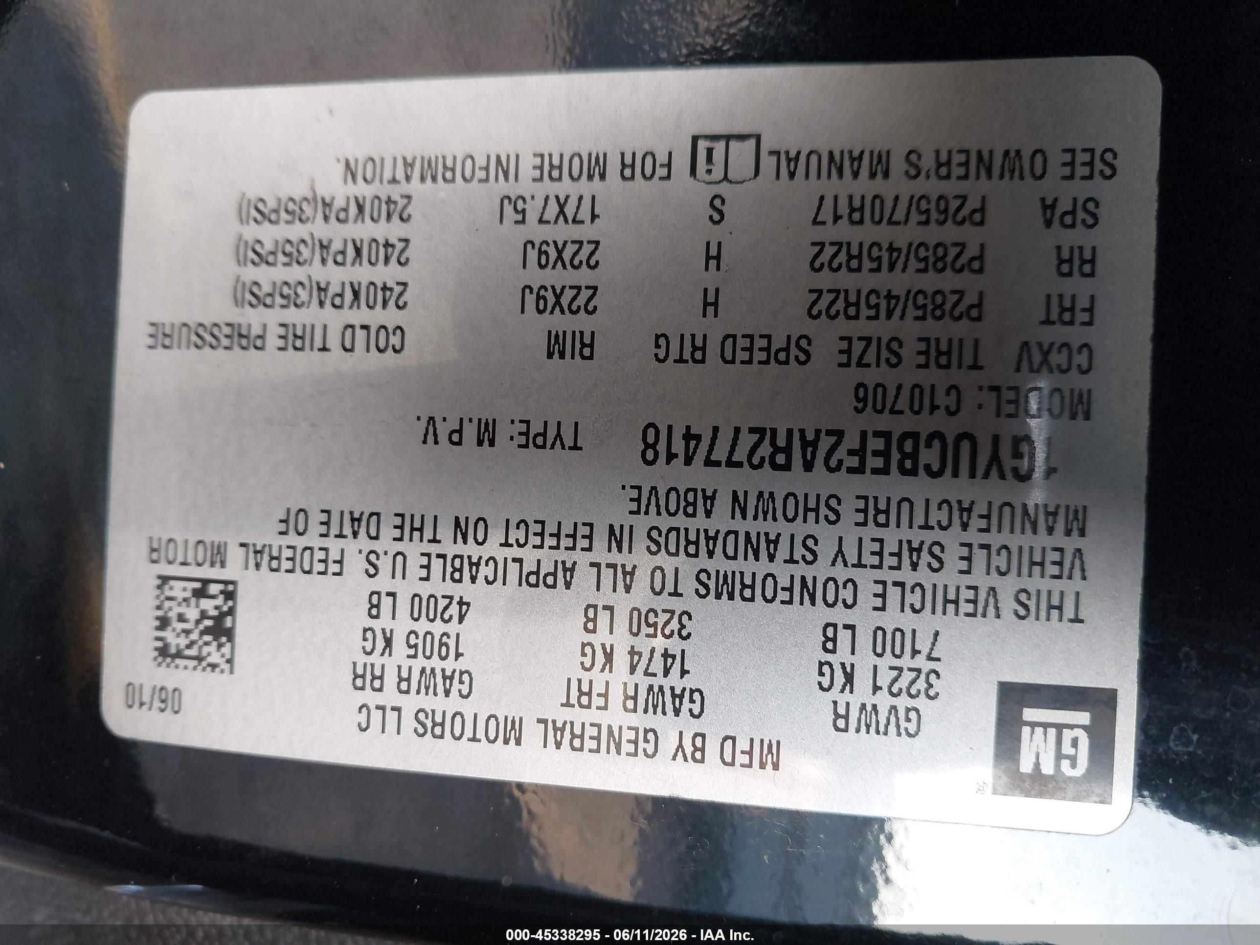2010 Cadillac Escalade Luxury Black vin: 1GYUCBEF2AR277418