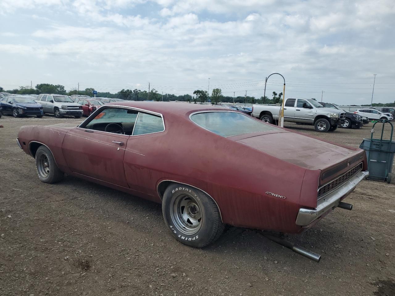 1971 Ford Torino Burgundy vin: 1H35H124128