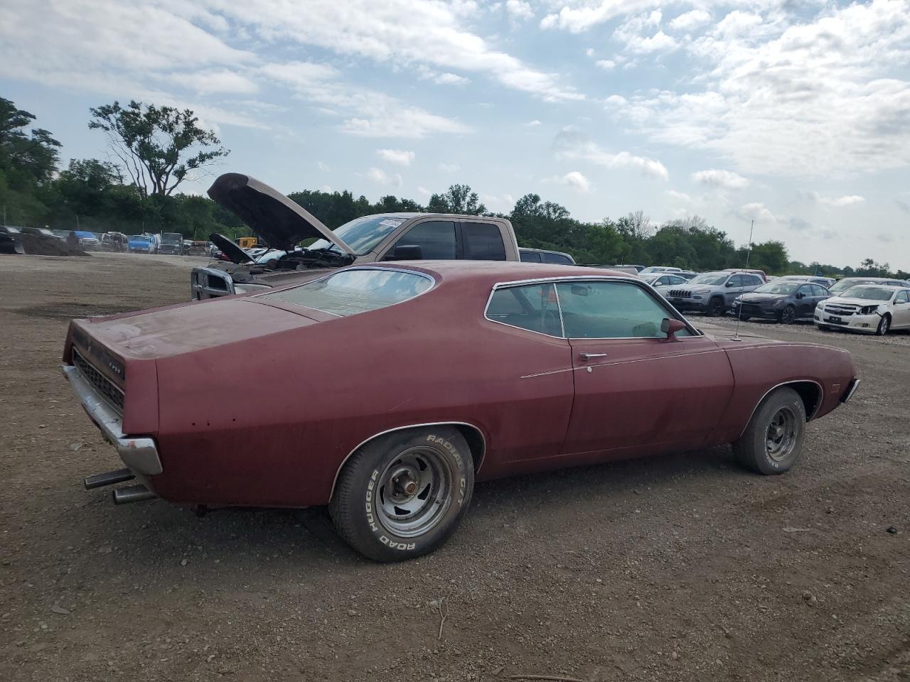1971 Ford Torino Burgundy vin: 1H35H124128