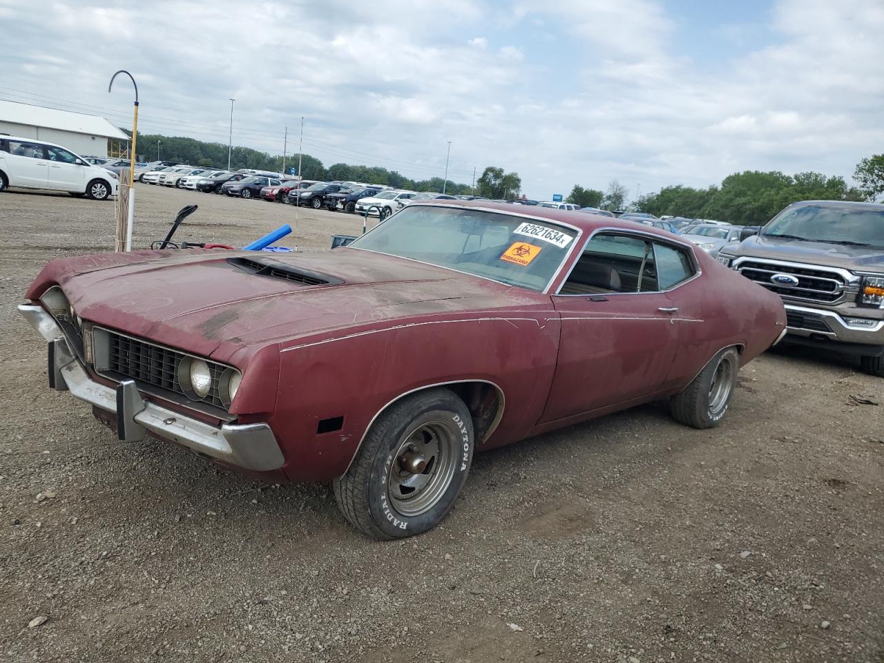 1971 Ford Torino Burgundy vin: 1H35H124128