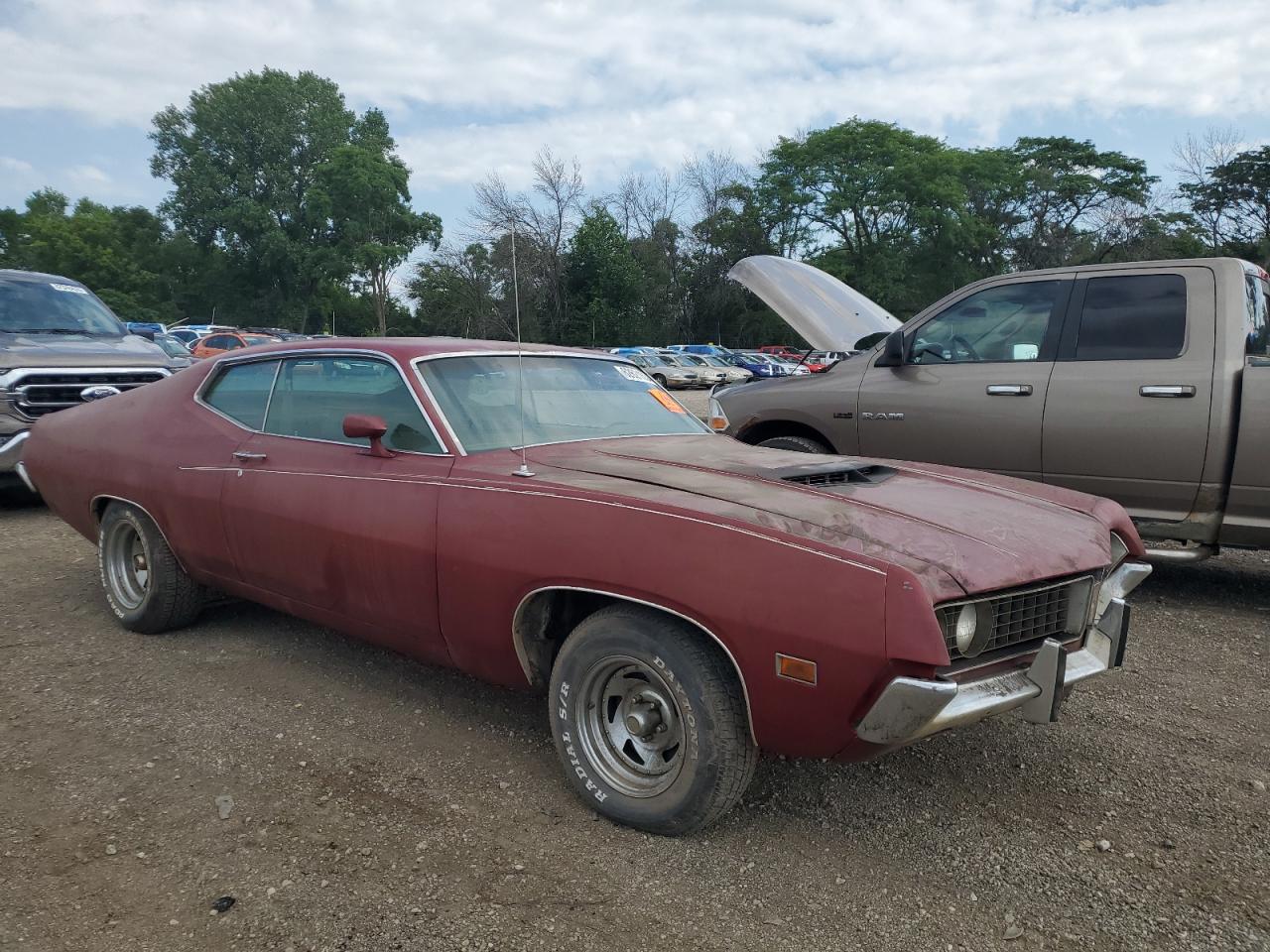 1971 Ford Torino Burgundy vin: 1H35H124128