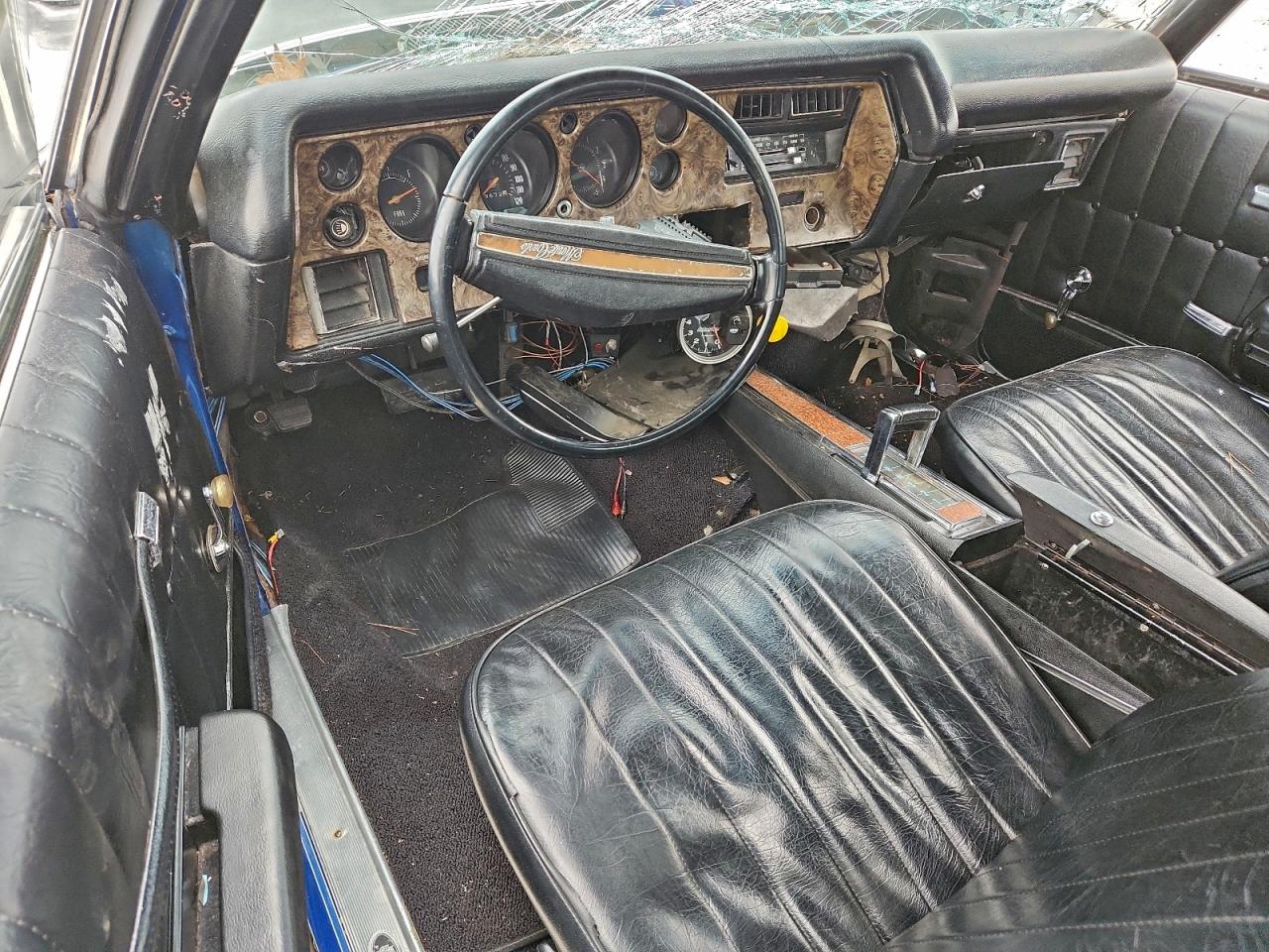 1972 Chevrolet Montecarlo Blue vin: 1H57J2K633348