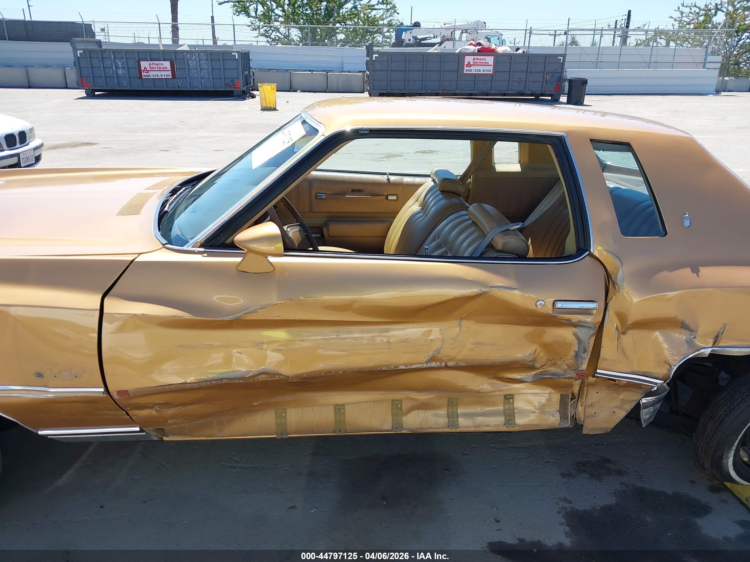 1977 Chevrolet Monte Carlo   Золотой vin: 1H57L7Z430036    
