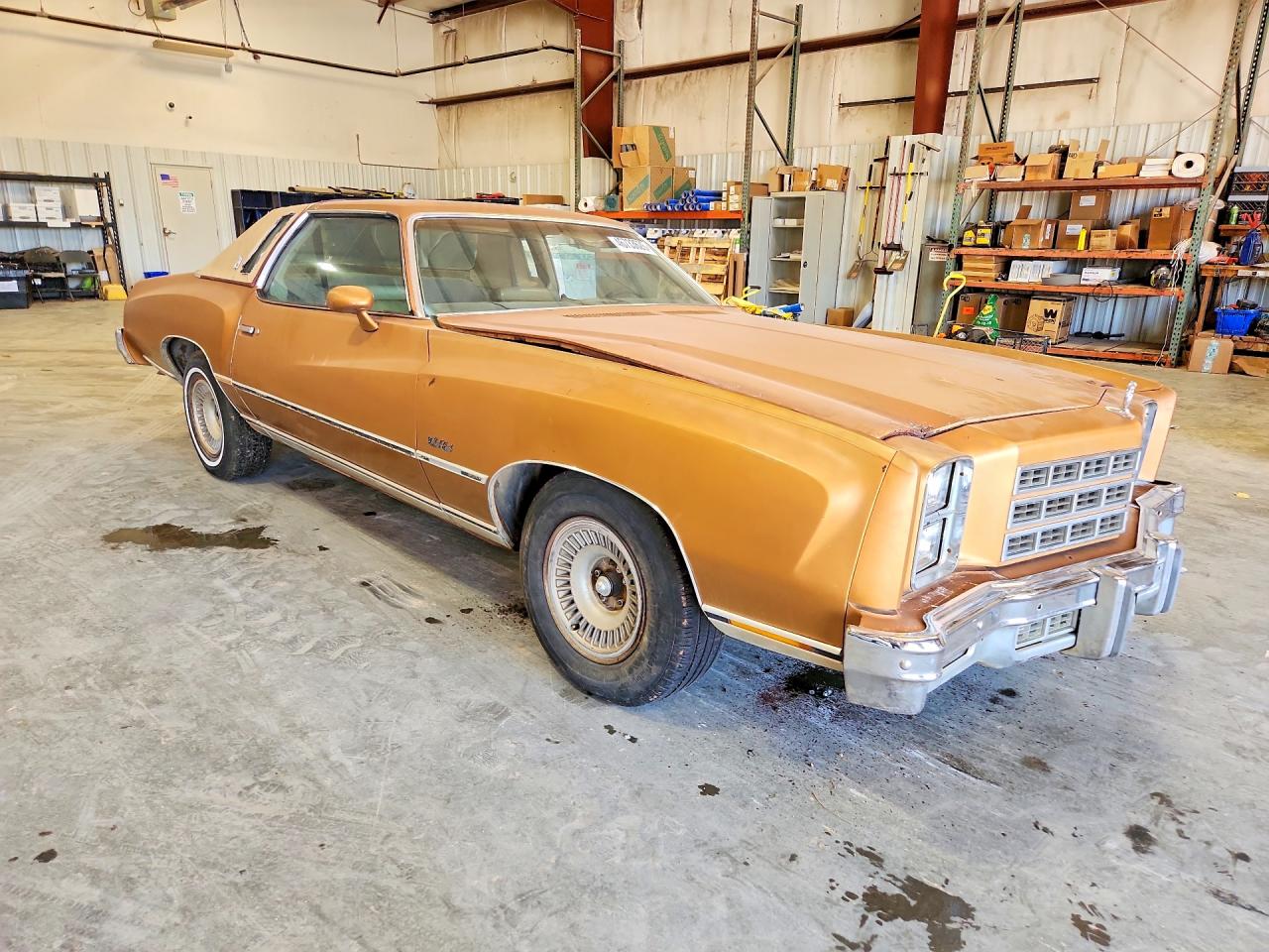 1977 Chevrolet Monte Carlo Ss Gold vin: 1H57U7K444168