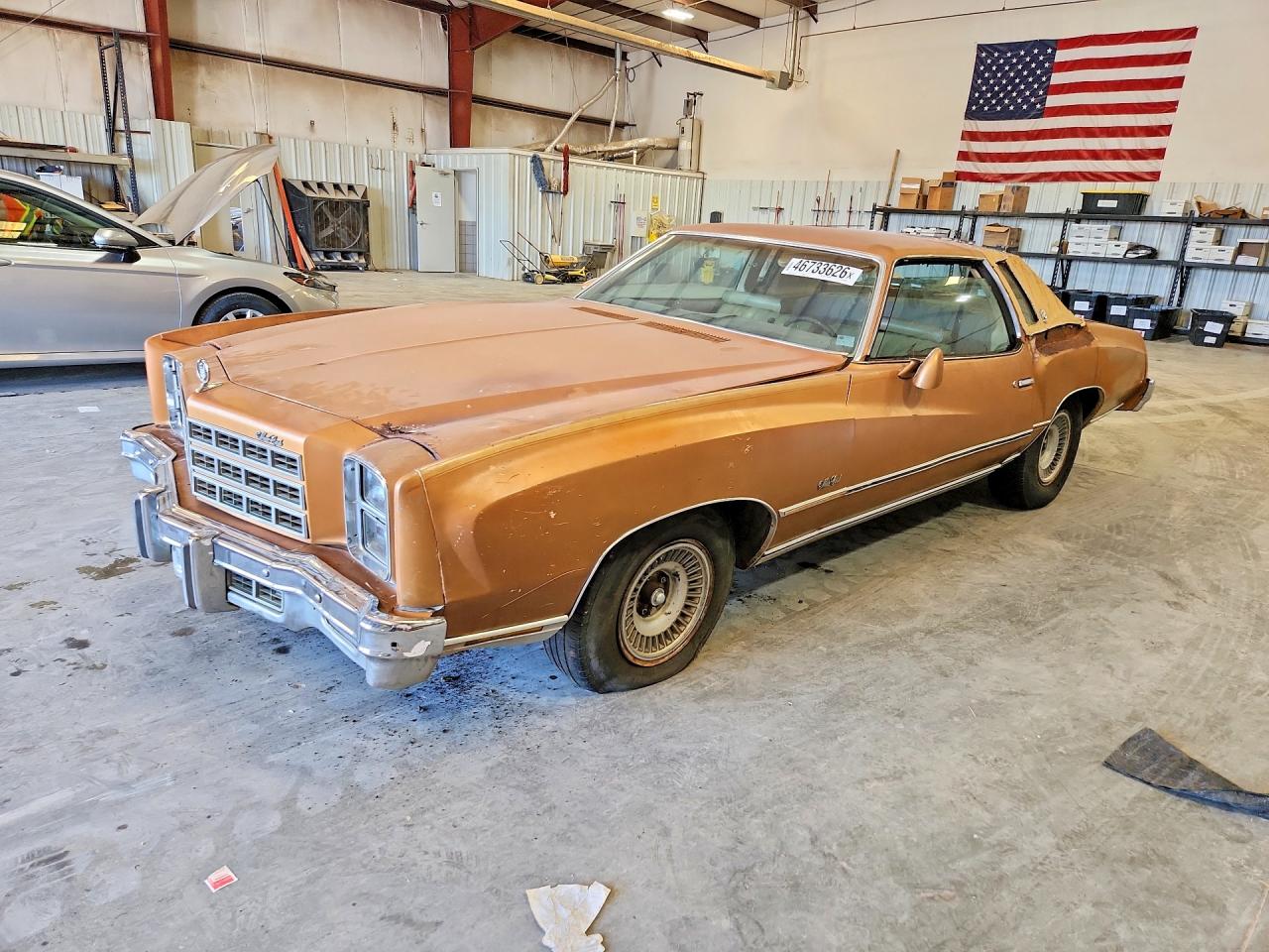 1977 Chevrolet Monte Carlo Ss Gold vin: 1H57U7K444168