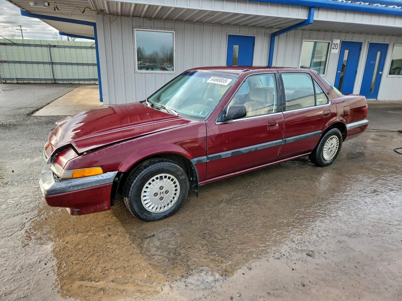 1986 Honda Accord Lx Burgundy vin: 1HGBA7431GA165998