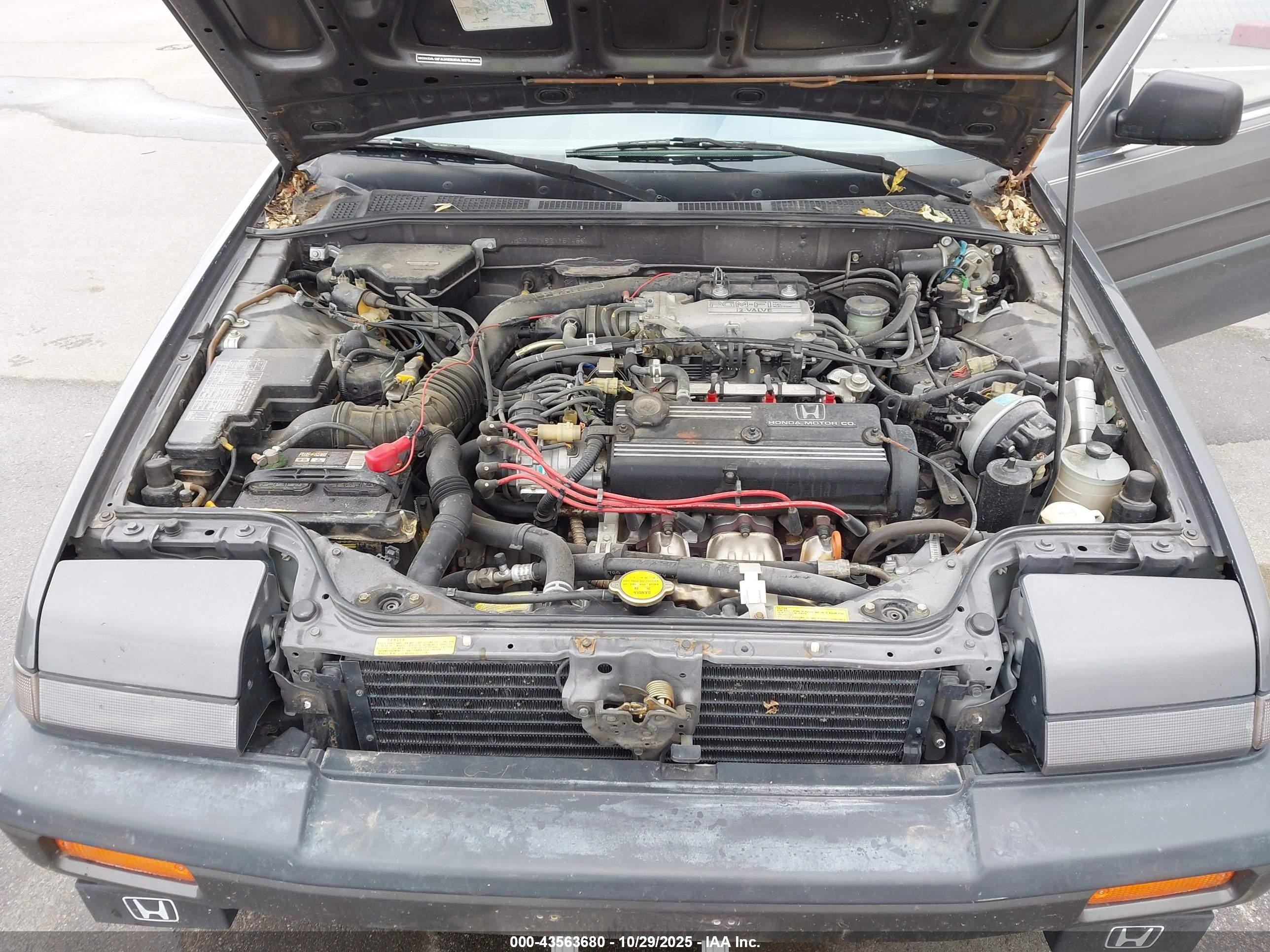 1986 Honda Accord Lxi Gray vin: 1HGBA7448GA151458