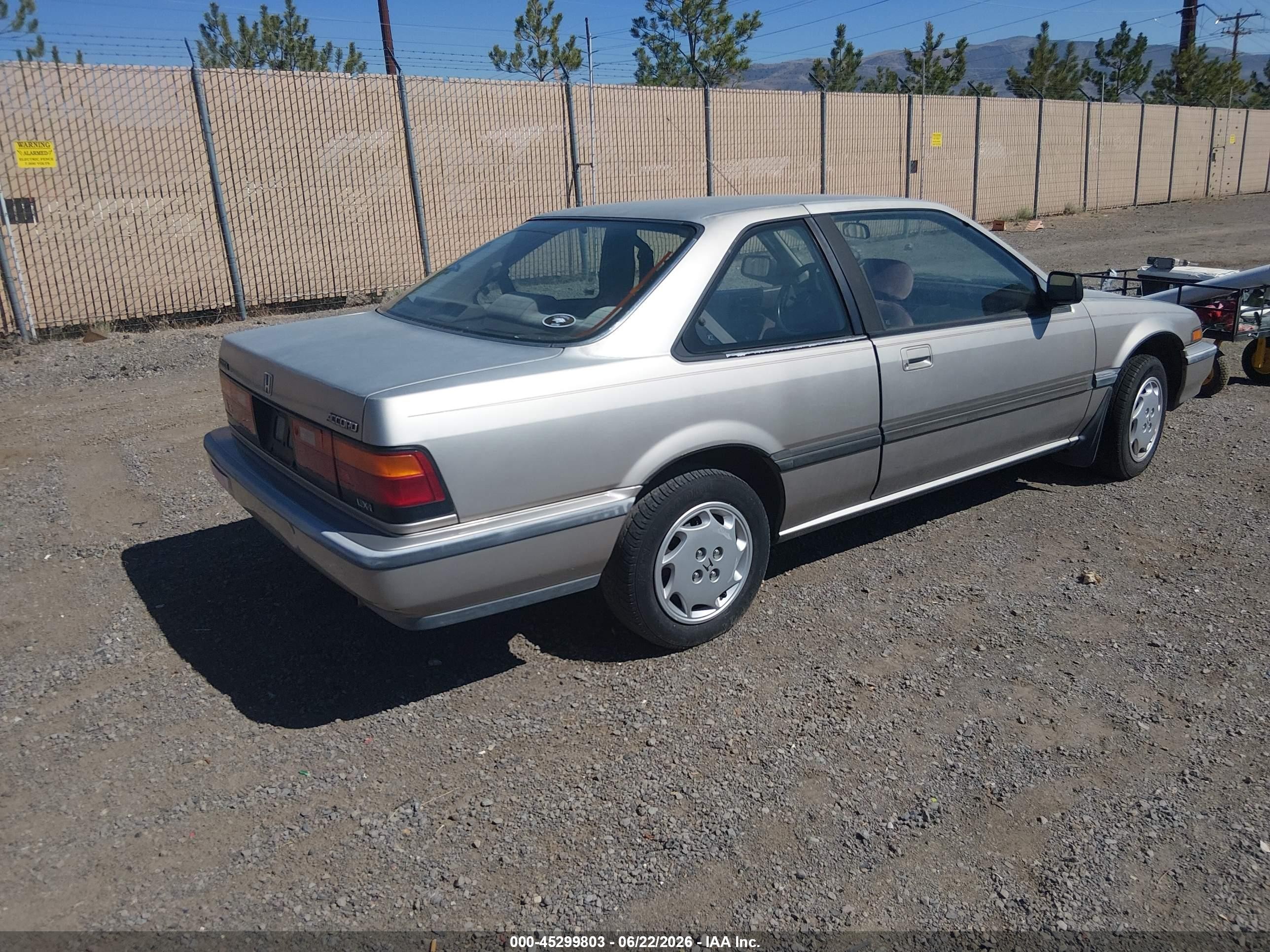 1989 Honda Accord Lxi Blue vin: 1HGCA6185KA063997