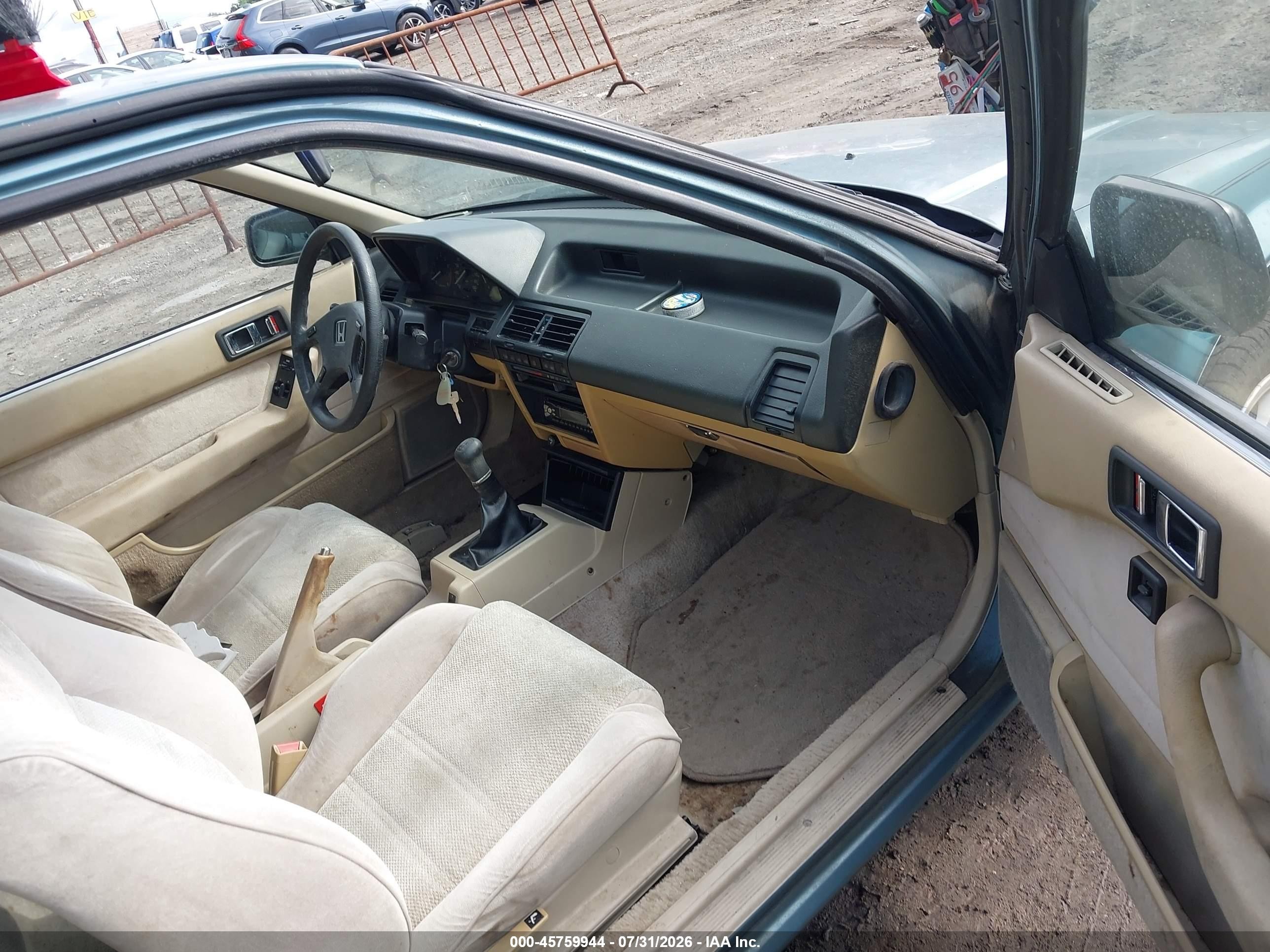 1989 Honda Accord Lxi Зеленый vin: 1HGCA6187KA041015