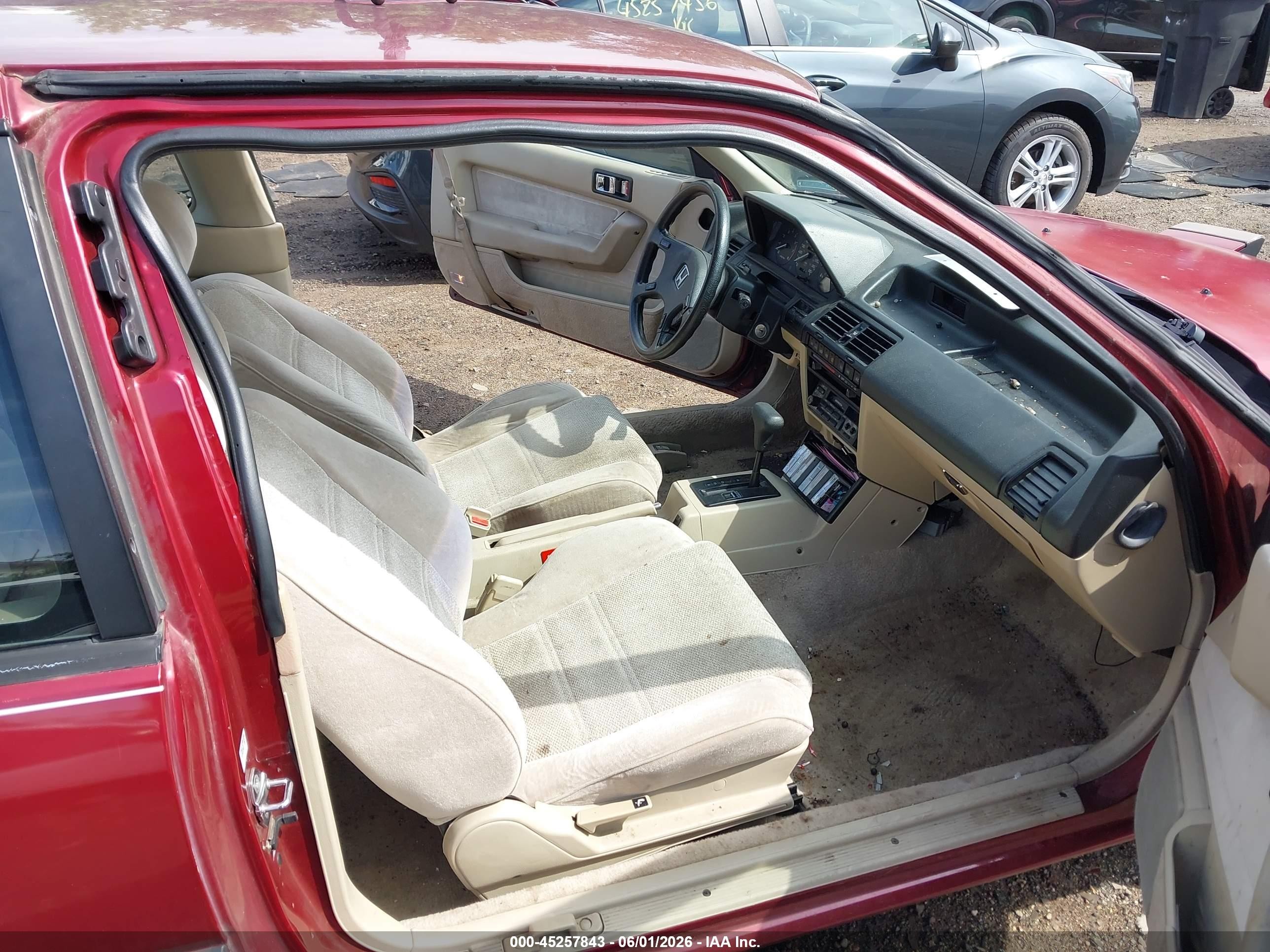1989 Honda Accord Lxi Red vin: 1HGCA6288KA019765