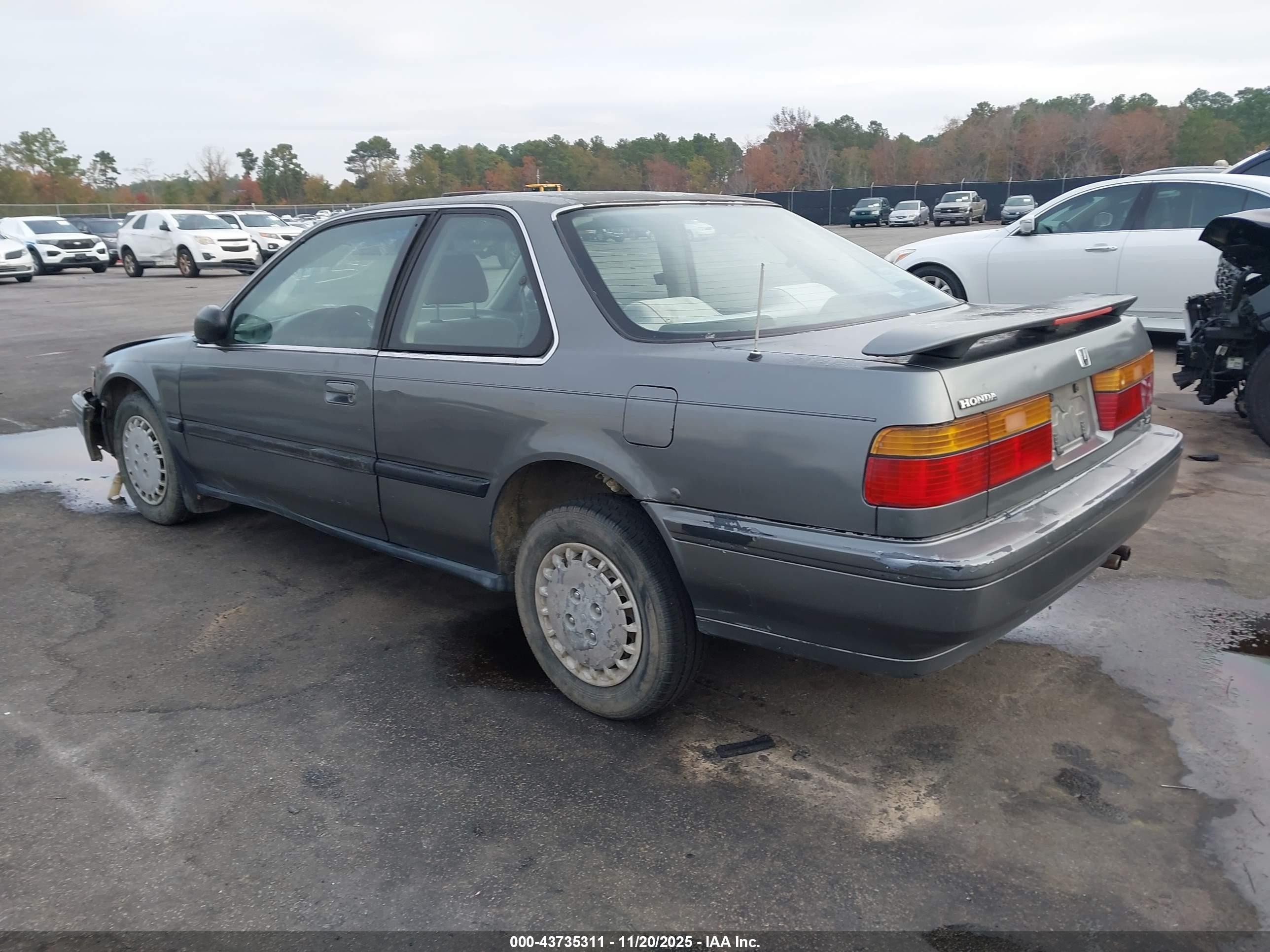 1990 Honda Accord Dx/lx Gray vin: 1HGCB7140LA011078