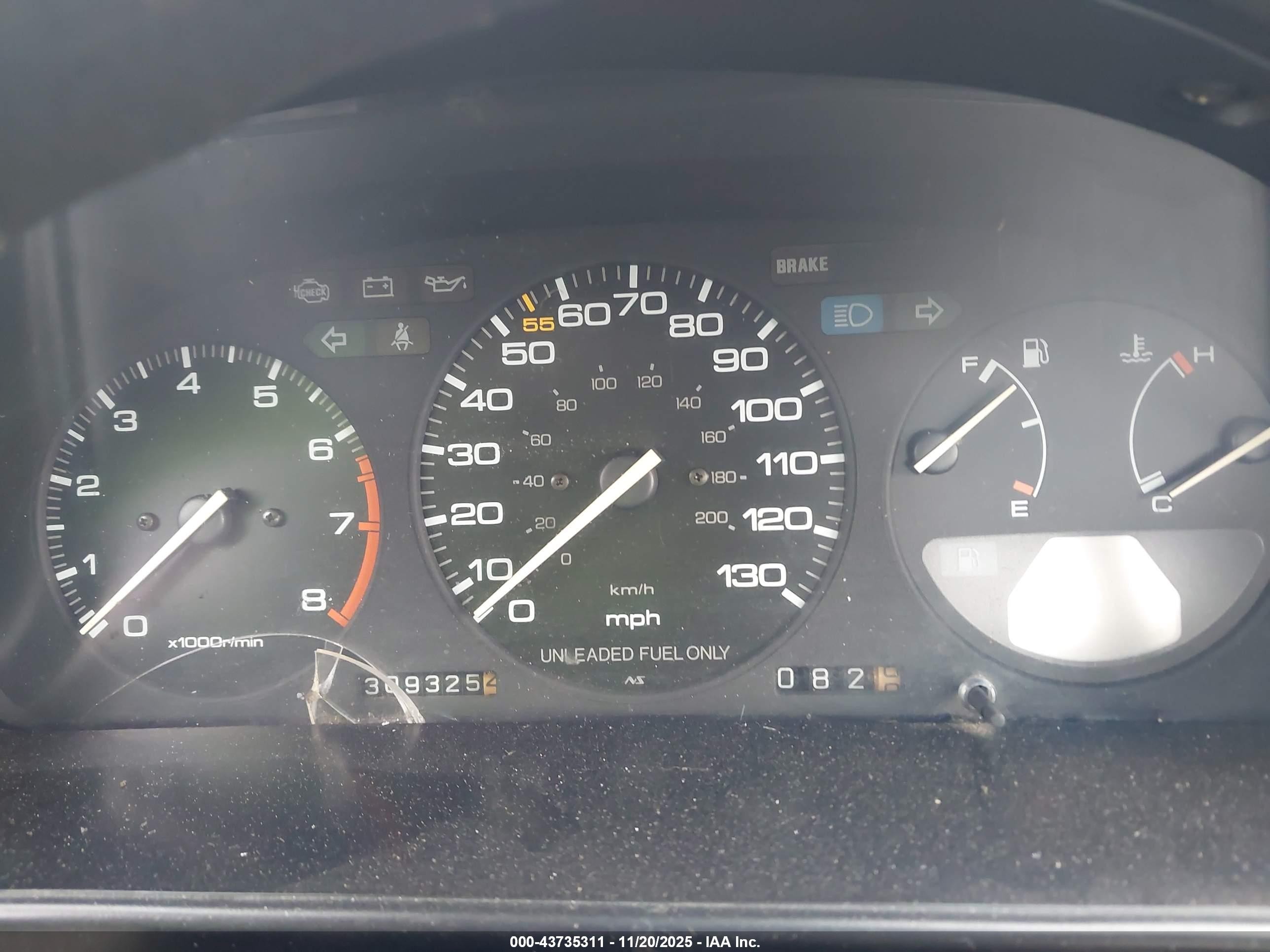 1990 Honda Accord Dx/lx Gray vin: 1HGCB7140LA011078