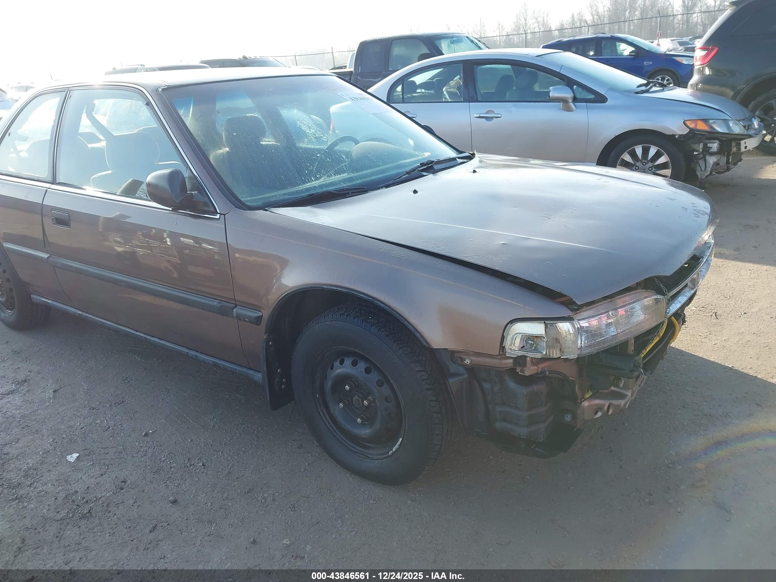 1991 Honda Accord Dx/lx Brown vin: 1HGCB7249MA052910