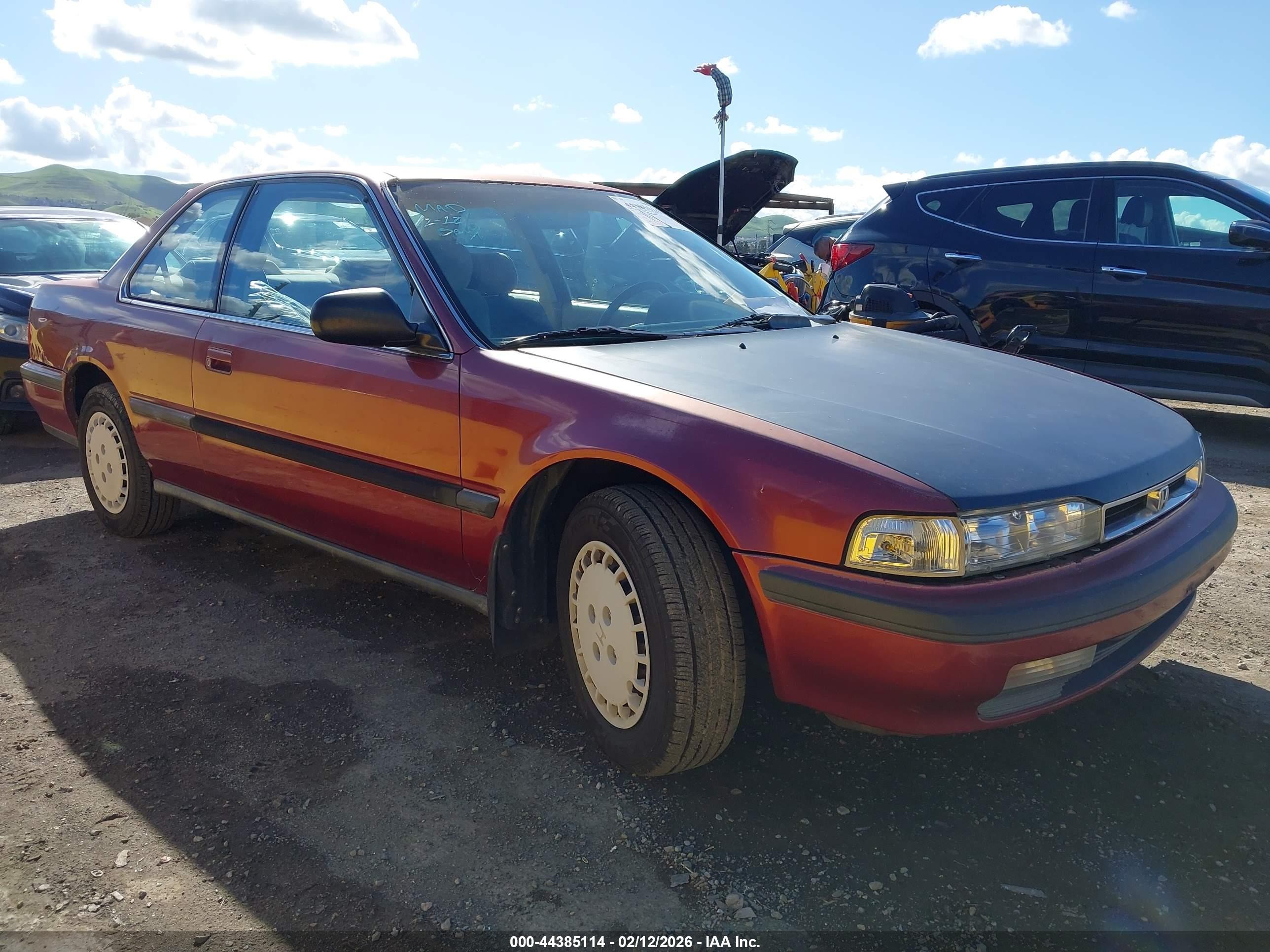 1990 Honda Accord Lx Red vin: 1HGCB7252LA043439