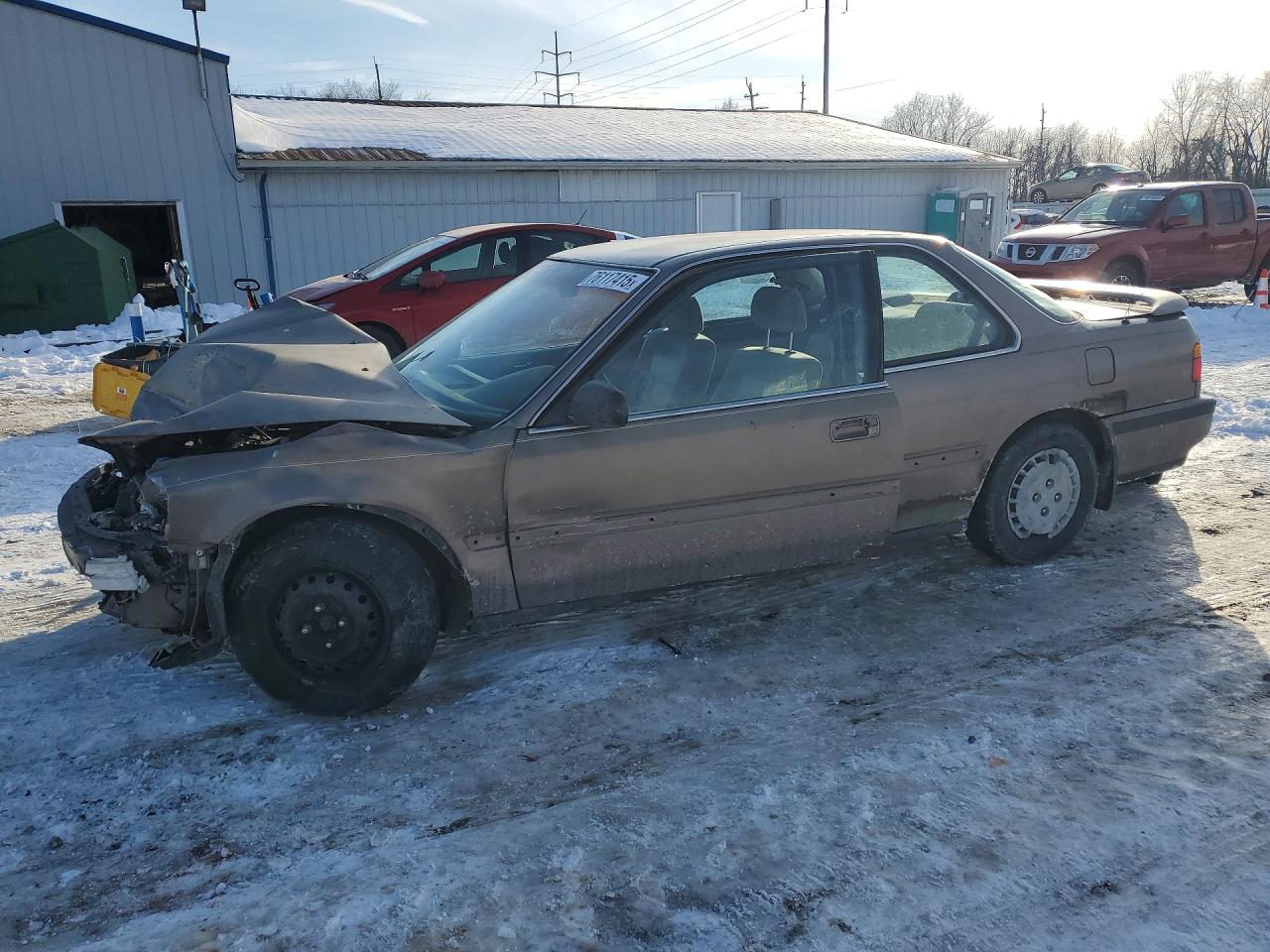 1990 Honda Accord Lx Tan vin: 1HGCB725XLA038456