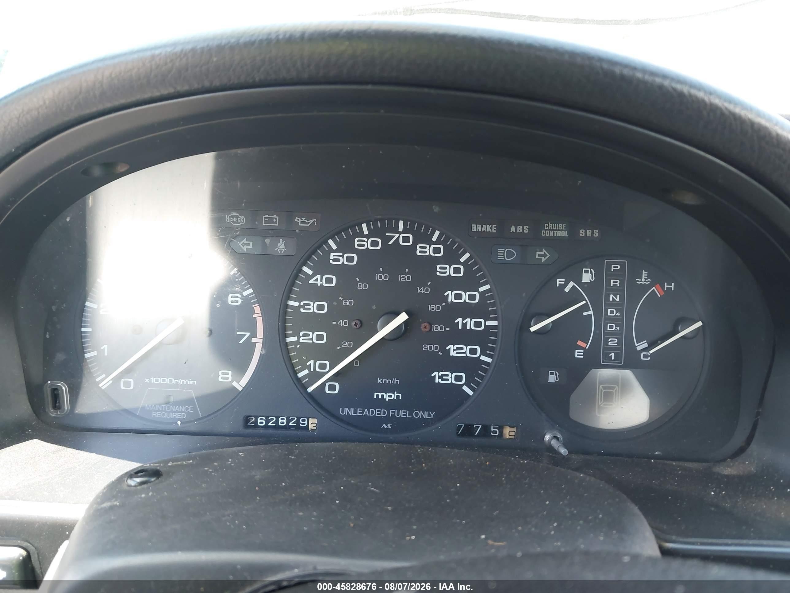 1993 Honda Accord Ex Серый vin: 1HGCB7270PA021026
