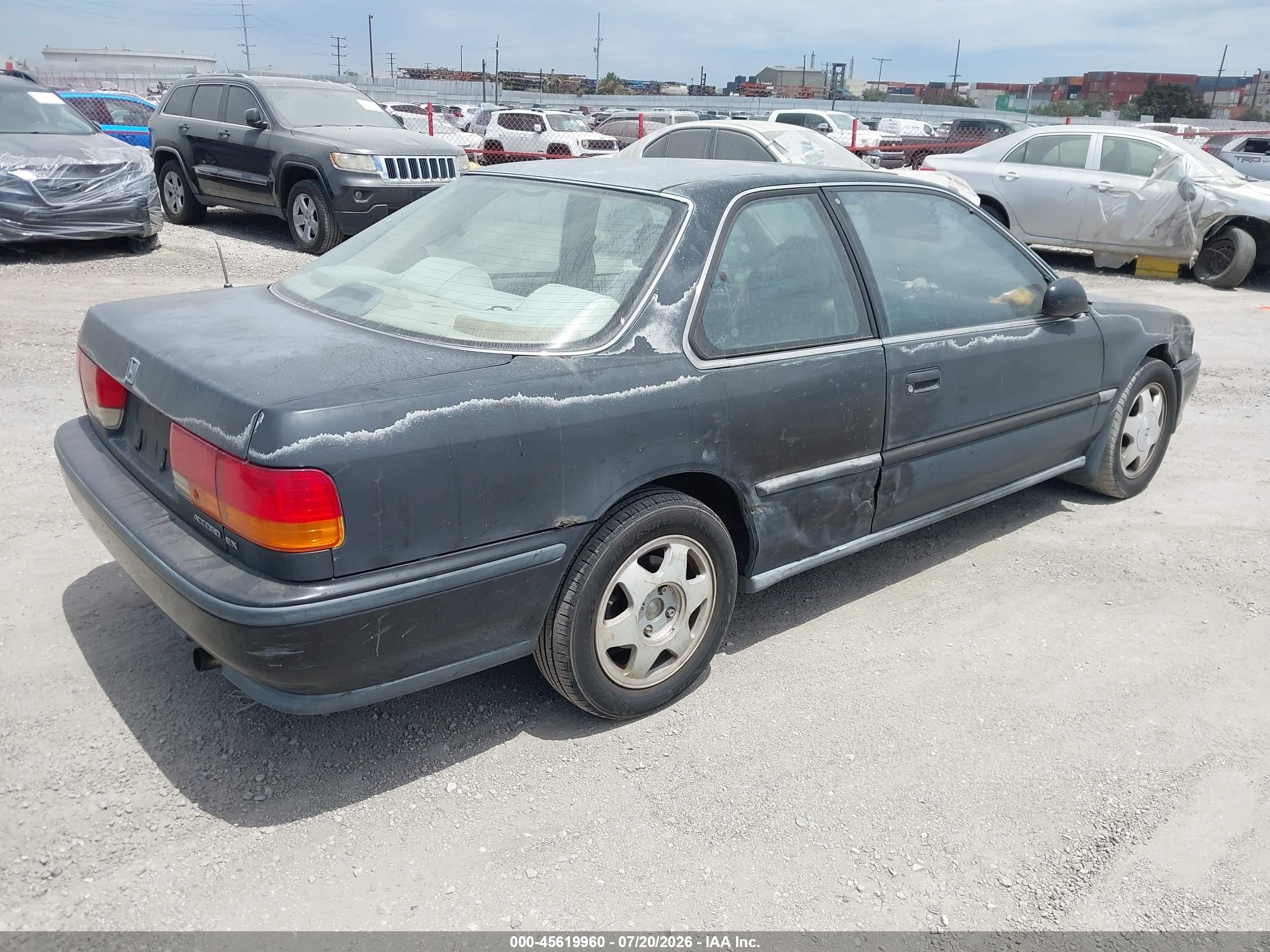 1992 Honda Accord Ex Black vin: 1HGCB7274NA007868