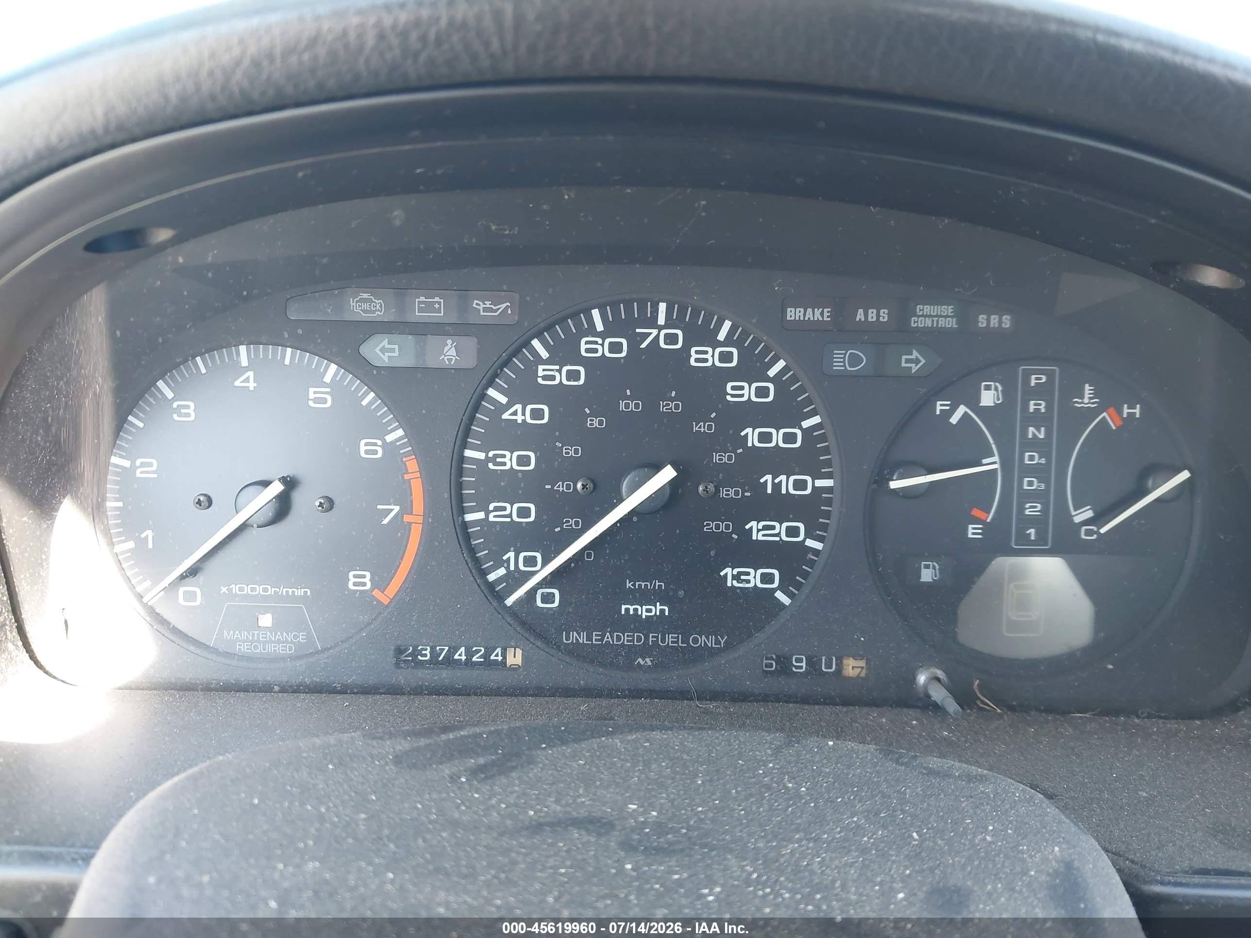 1992 Honda Accord Ex Black vin: 1HGCB7274NA007868