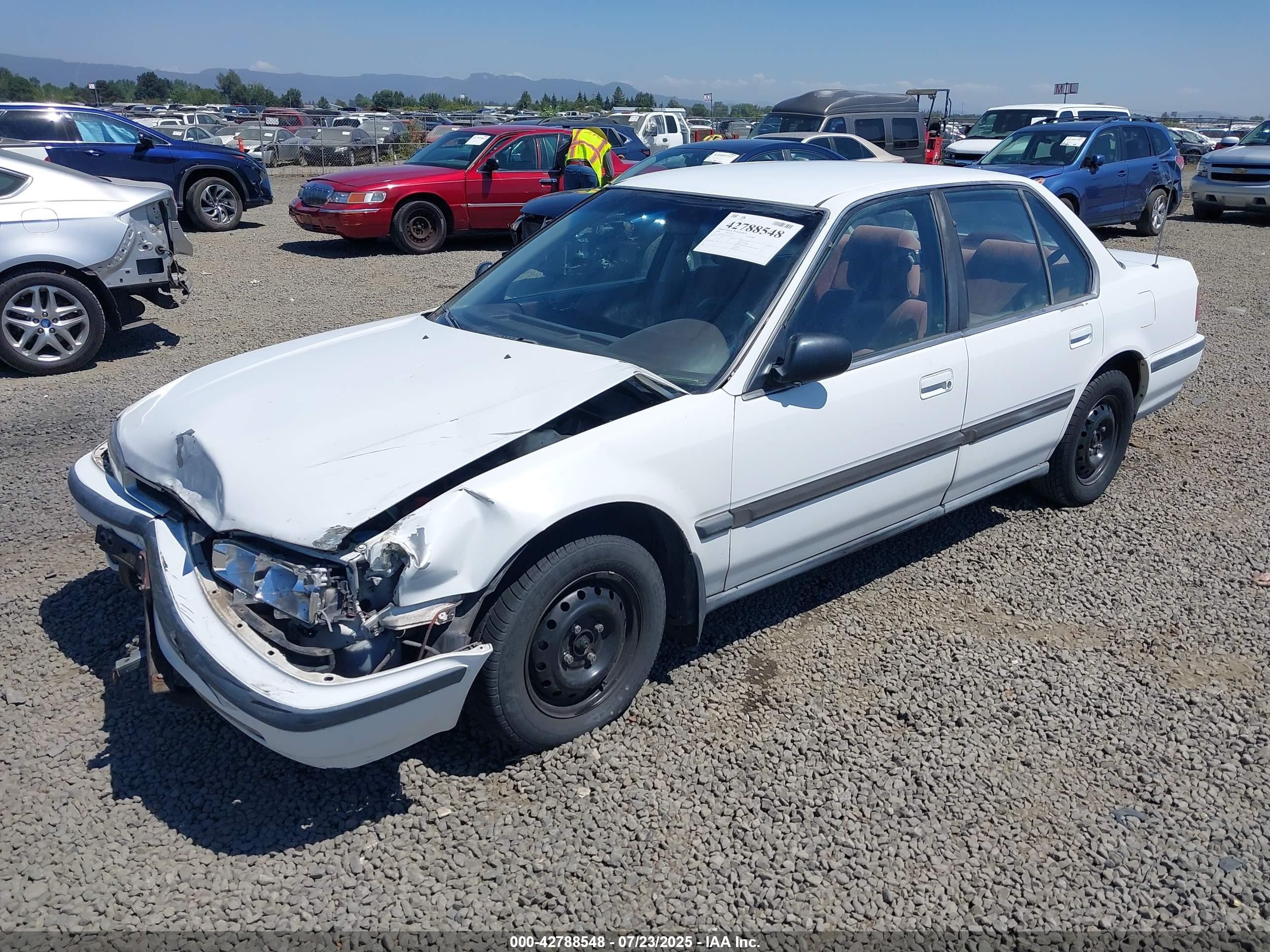 1990 Honda Accord Lx/ex White vin: 1HGCB7551LA168136