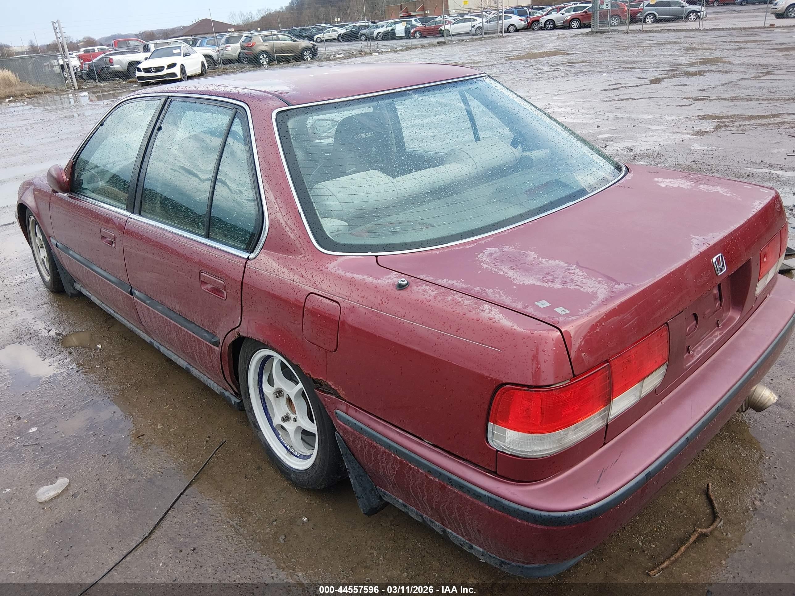 1993 Honda Accord Lx Maroon vin: 1HGCB7551PA092553