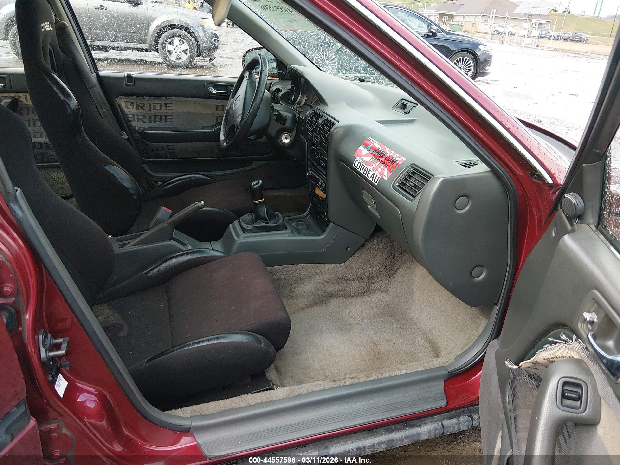 1993 Honda Accord Lx Maroon vin: 1HGCB7551PA092553