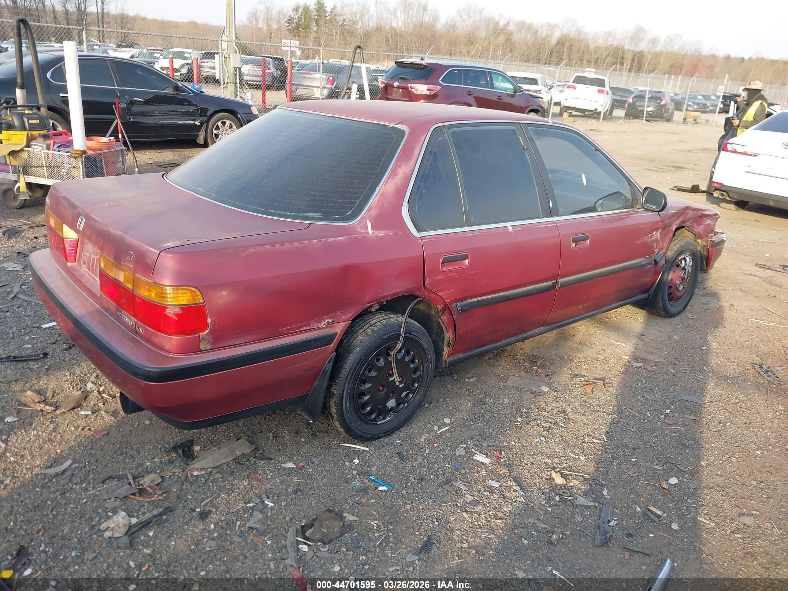 1990 Honda Accord Lx/ex Maroon vin: 1HGCB7557LA116445