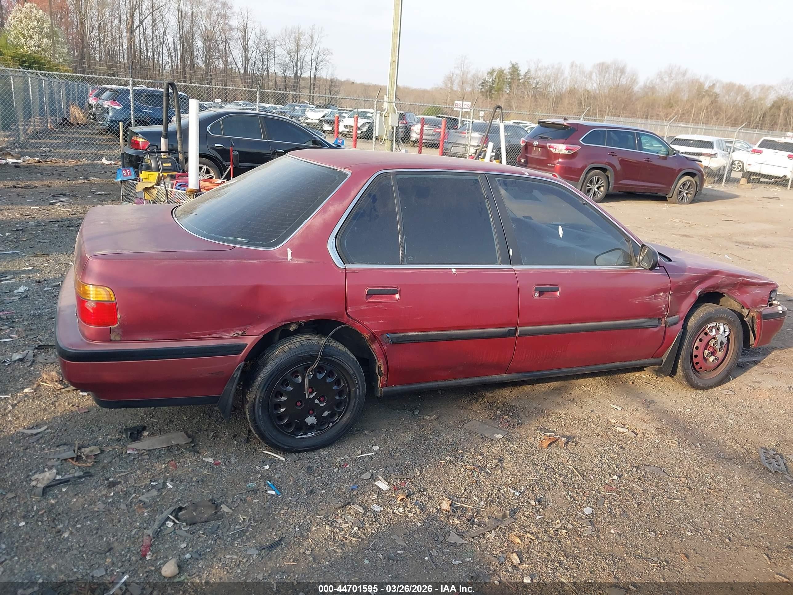 1990 Honda Accord Lx/ex Maroon vin: 1HGCB7557LA116445