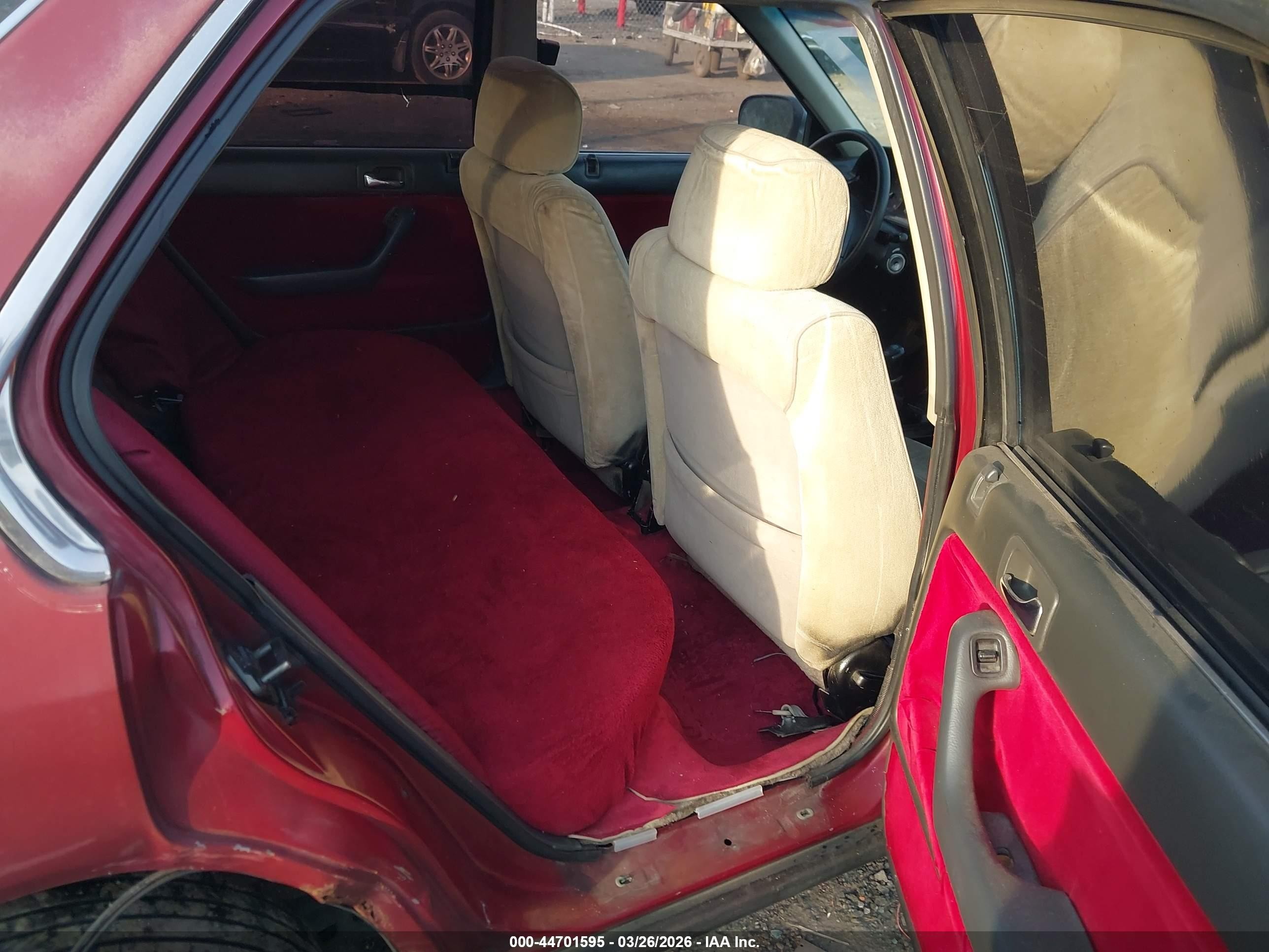 1990 Honda Accord Lx/ex Maroon vin: 1HGCB7557LA116445