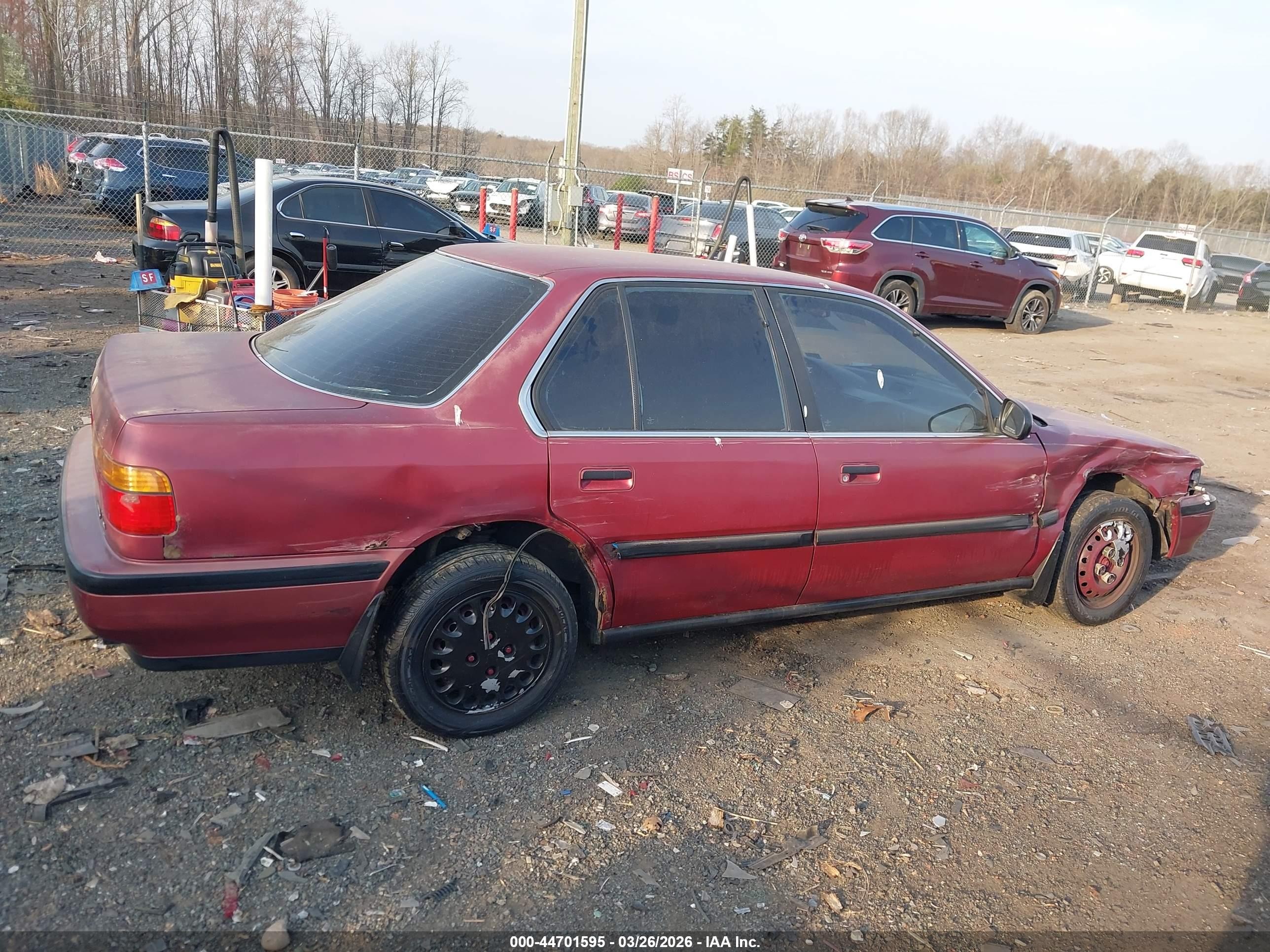 1990 Honda Accord Lx/ex Maroon vin: 1HGCB7557LA116445