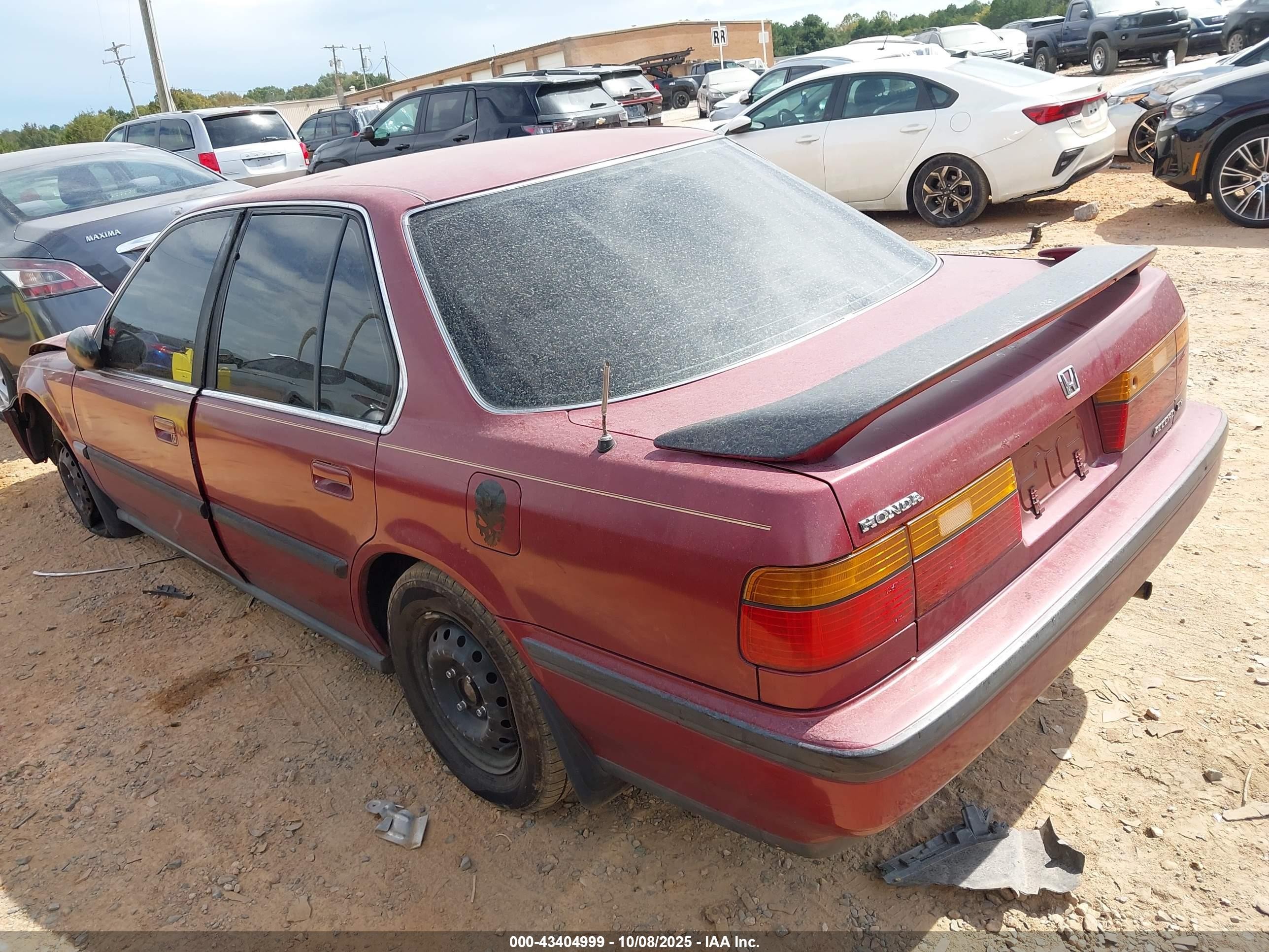 1990 Honda Accord Lx/ex Burgundy vin: 1HGCB7650LA059634