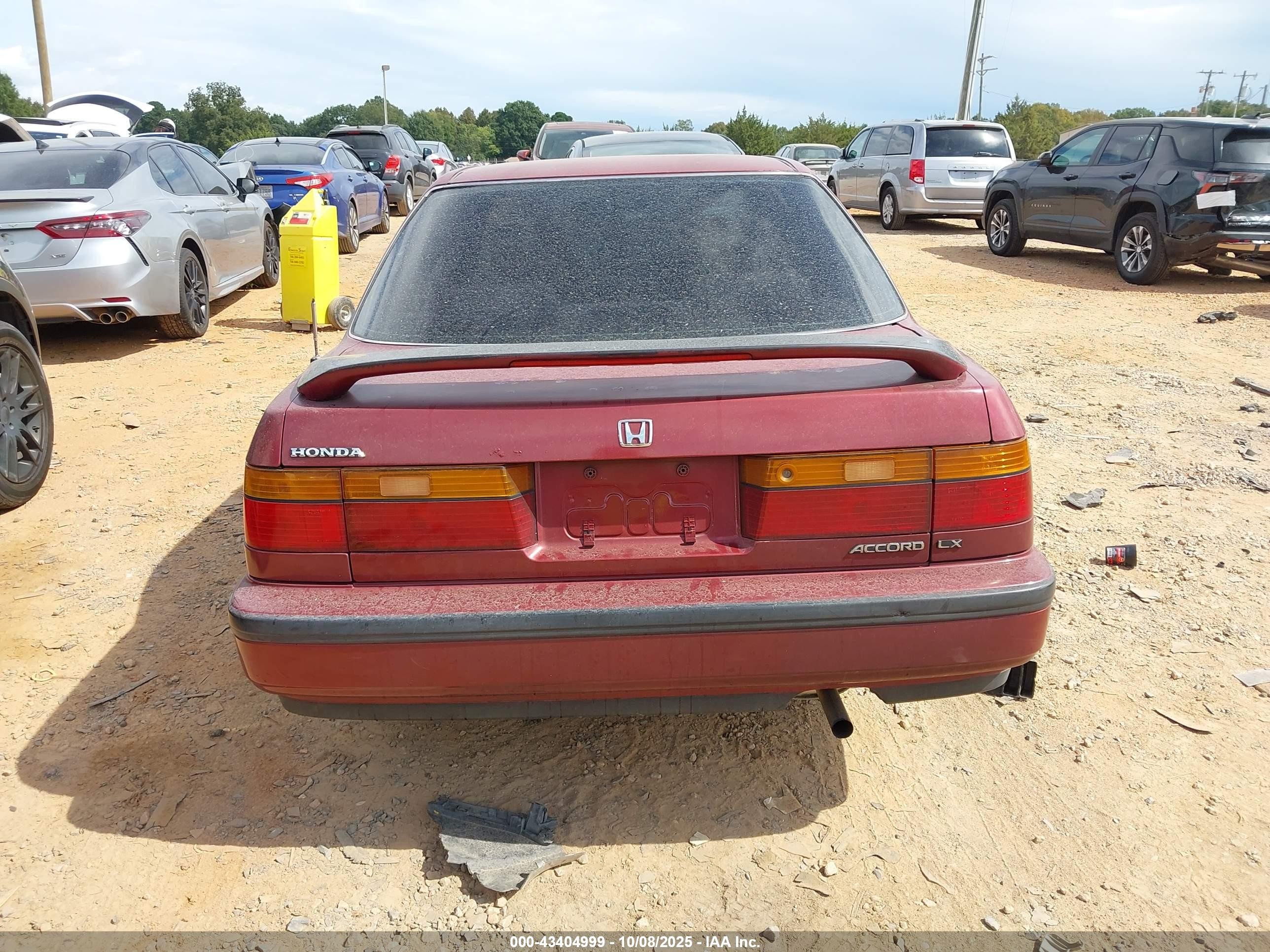 1990 Honda Accord Lx/ex Burgundy vin: 1HGCB7650LA059634