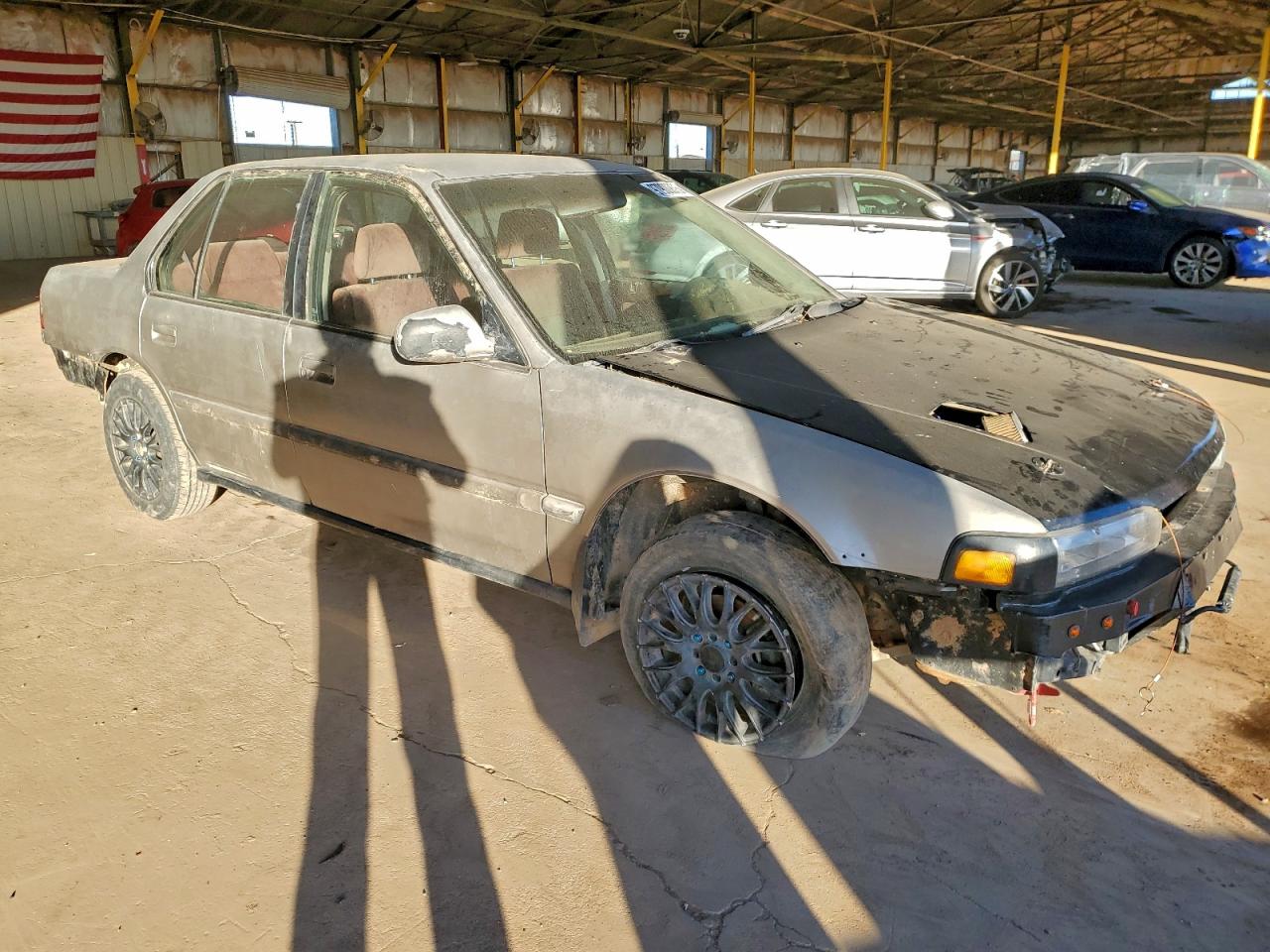 1991 Honda Accord Lx Silver vin: 1HGCB7650MA143437