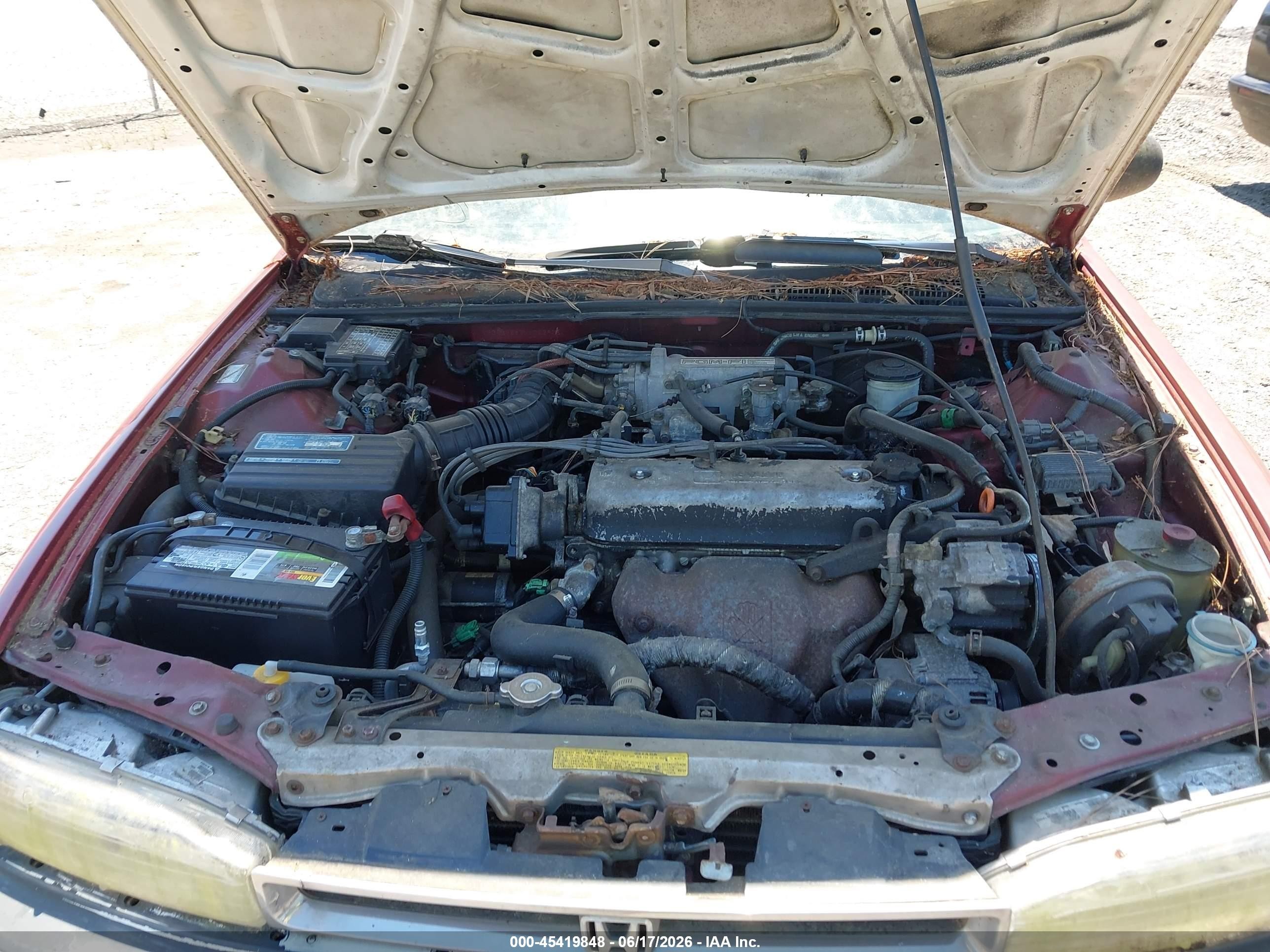 1990 Honda Accord Lx/ex Burgundy vin: 1HGCB7652LA003906