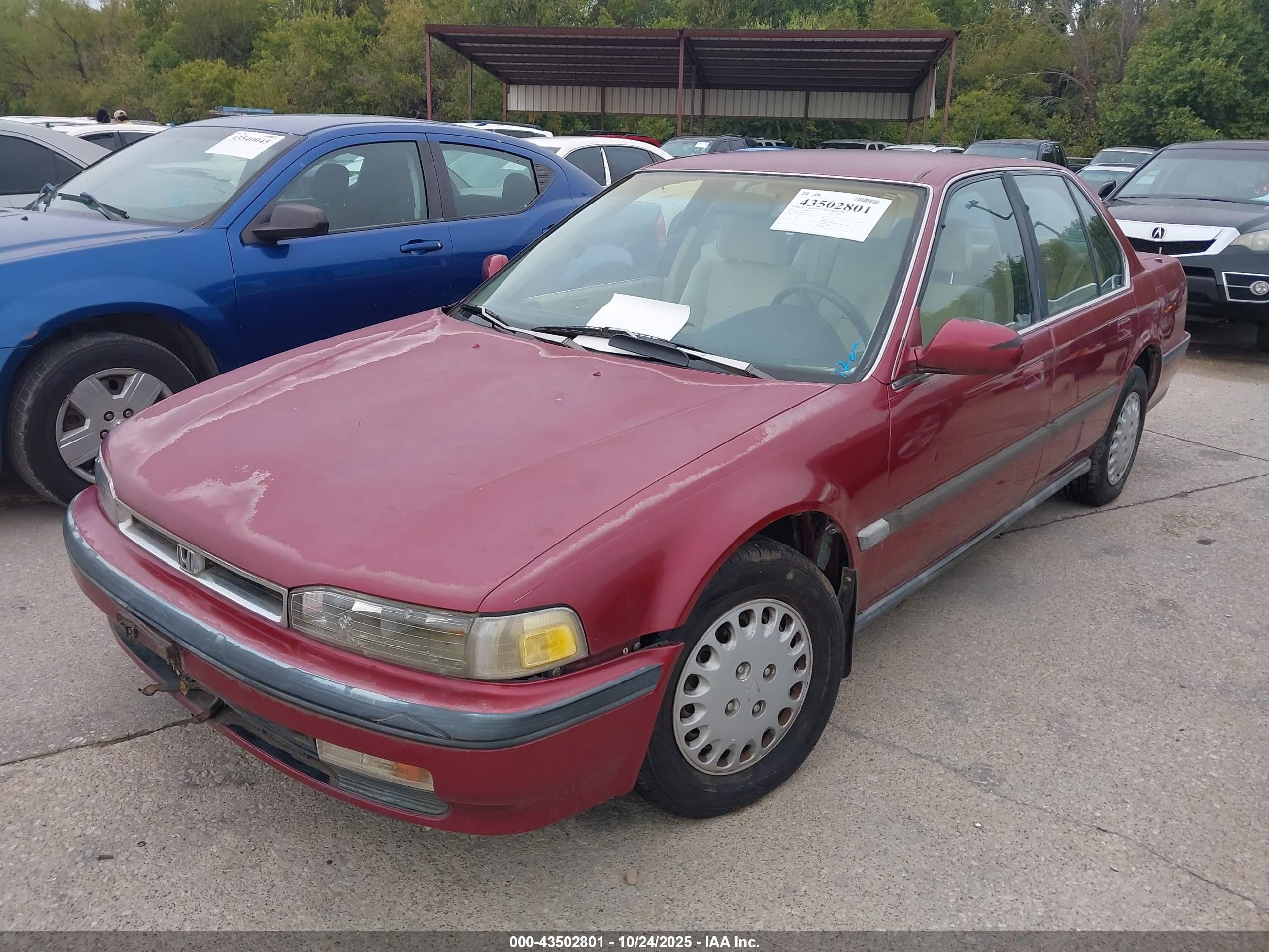 1991 Honda Accord Lx/ex Maroon vin: 1HGCB7657MA101086