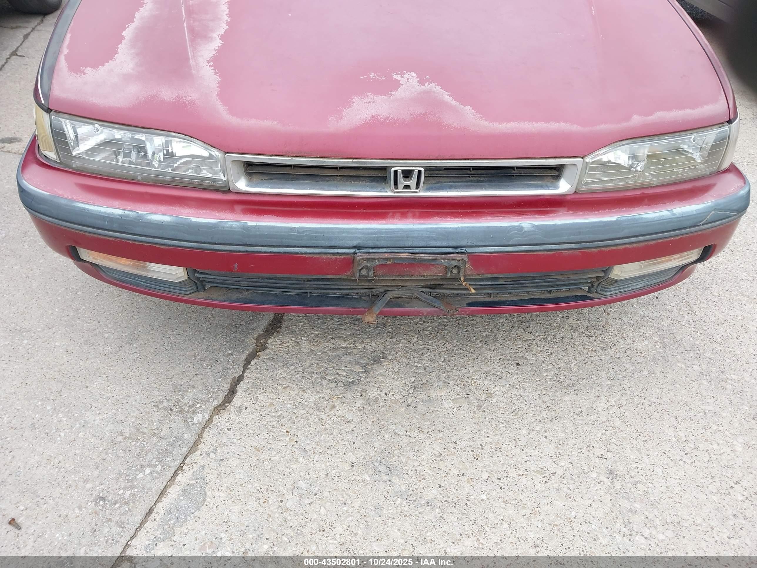 1991 Honda Accord Lx/ex Maroon vin: 1HGCB7657MA101086