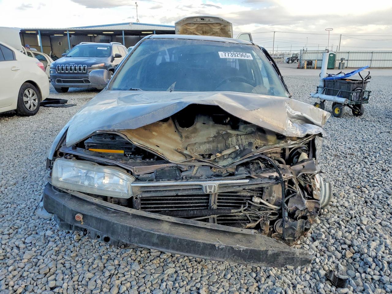 1992 Honda Accord Lx Gray vin: 1HGCB7657NA188909