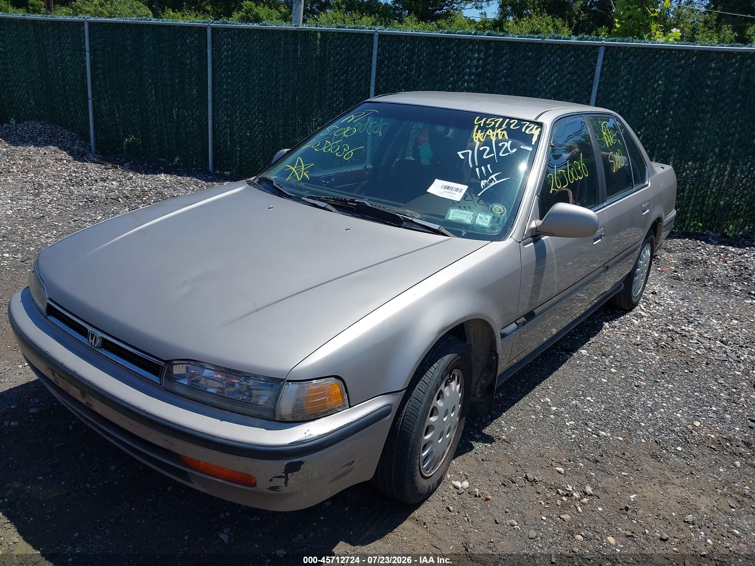 1993 Honda Accord Lx Gray vin: 1HGCB7657PA088411